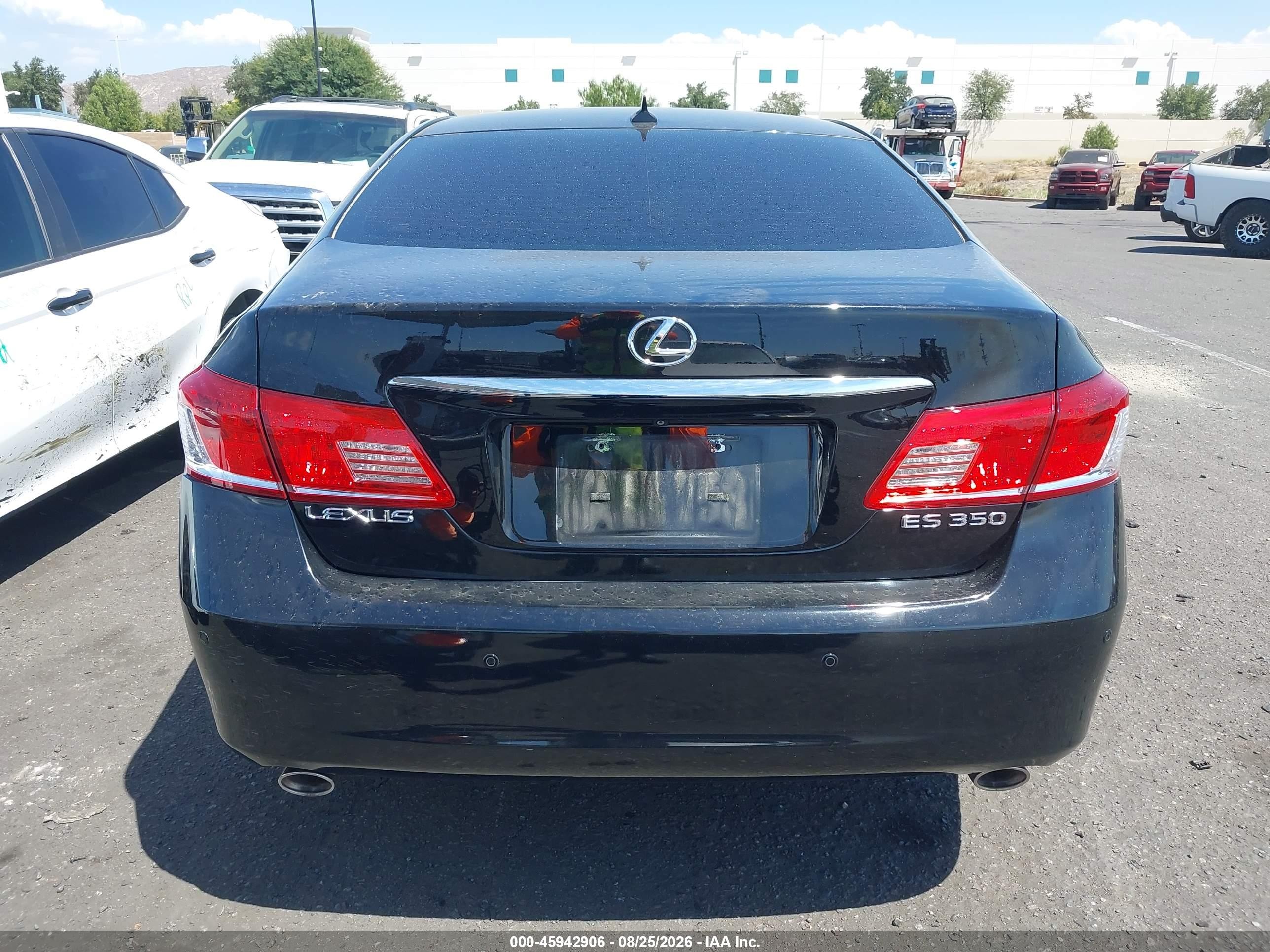 2010 Lexus Es 350   Black vin: JTHBK1EG7A2363690