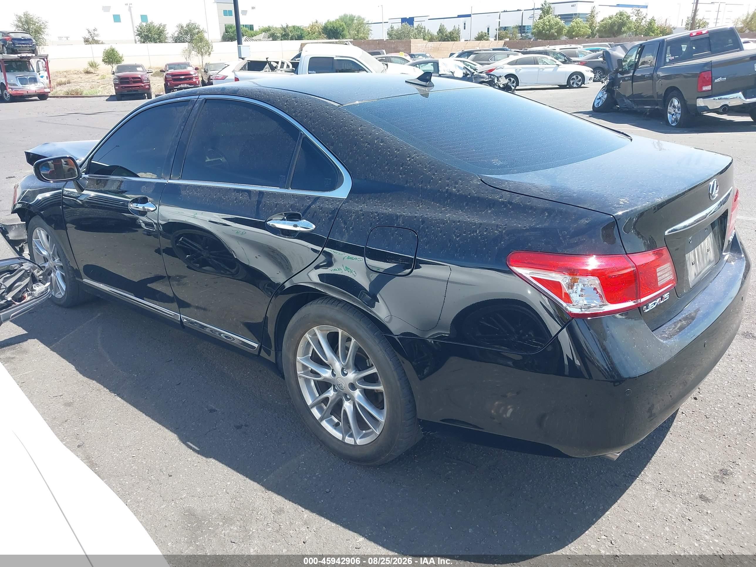 2010 Lexus Es 350   Black vin: JTHBK1EG7A2363690