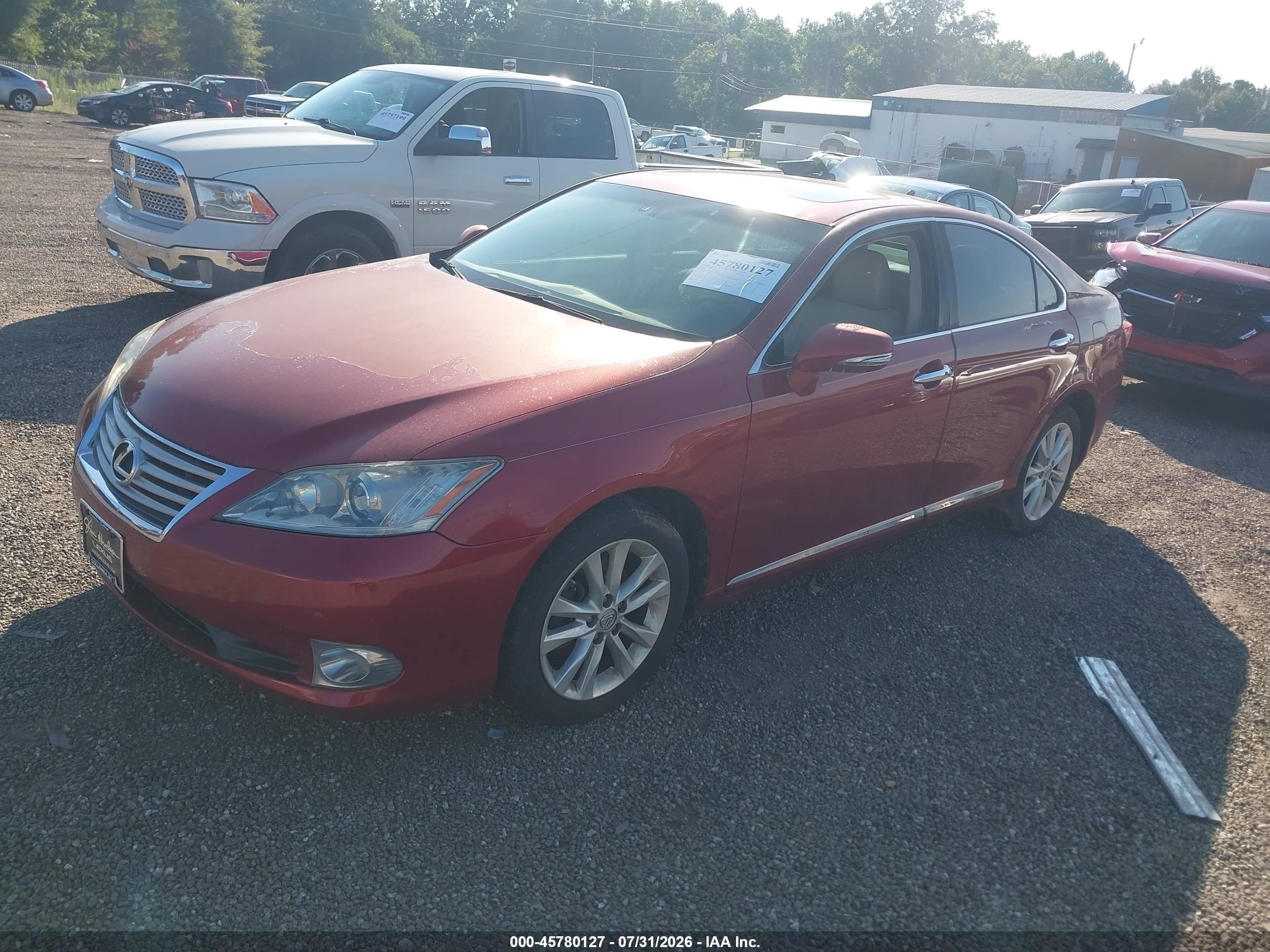 2010 Lexus Es 350   Red vin: JTHBK1EG7A2368727