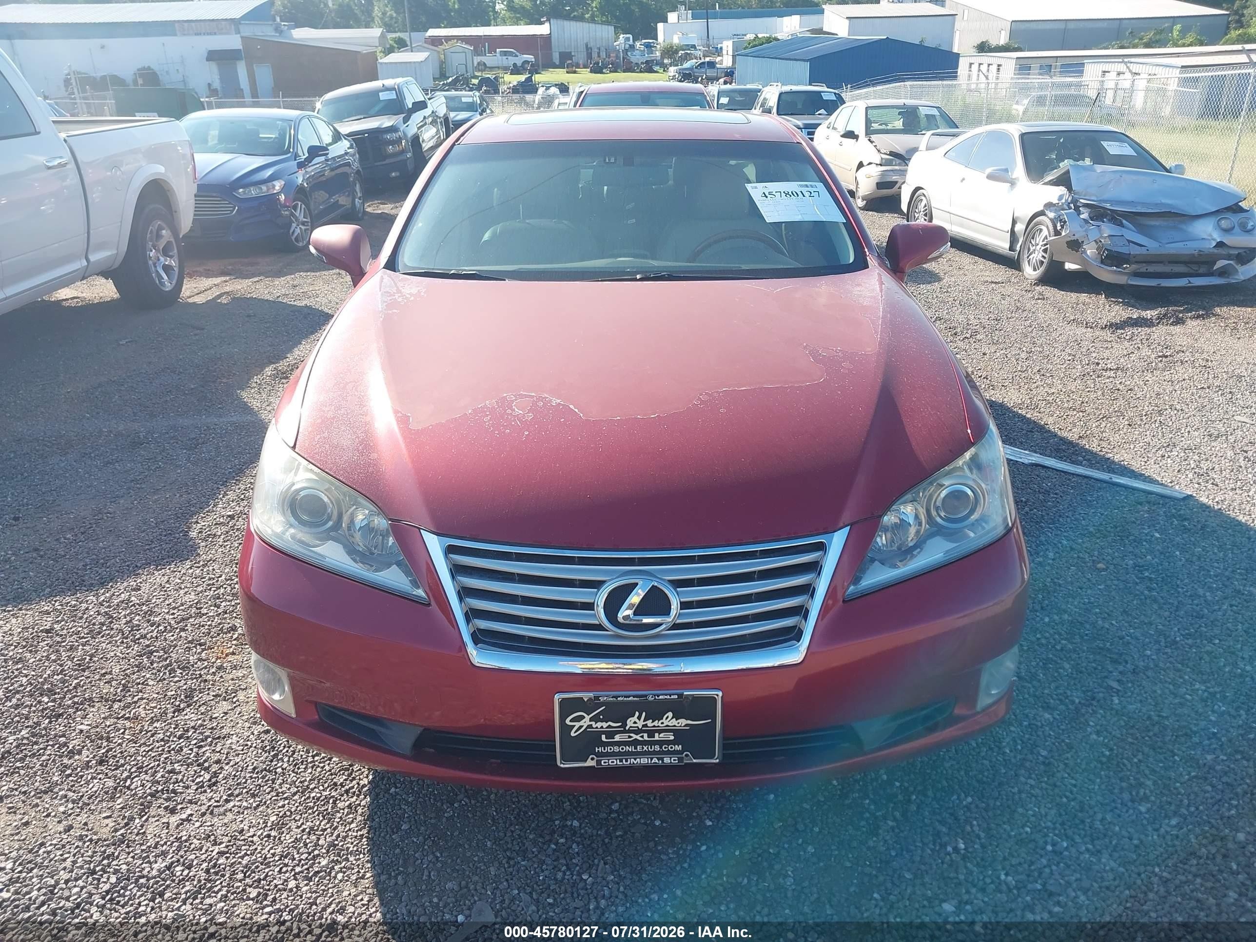 2010 Lexus Es 350   Red vin: JTHBK1EG7A2368727
