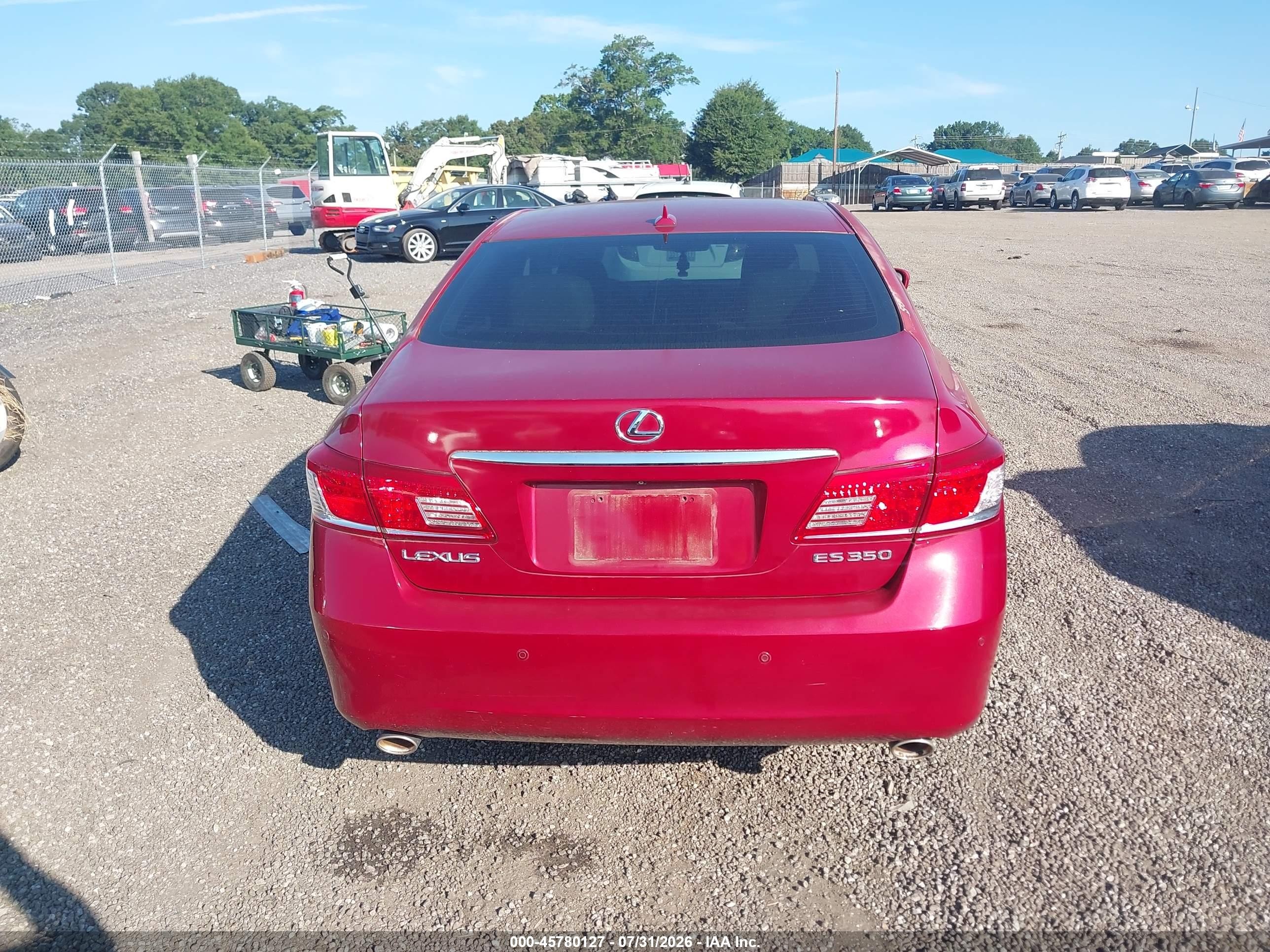 2010 Lexus Es 350   Red vin: JTHBK1EG7A2368727
