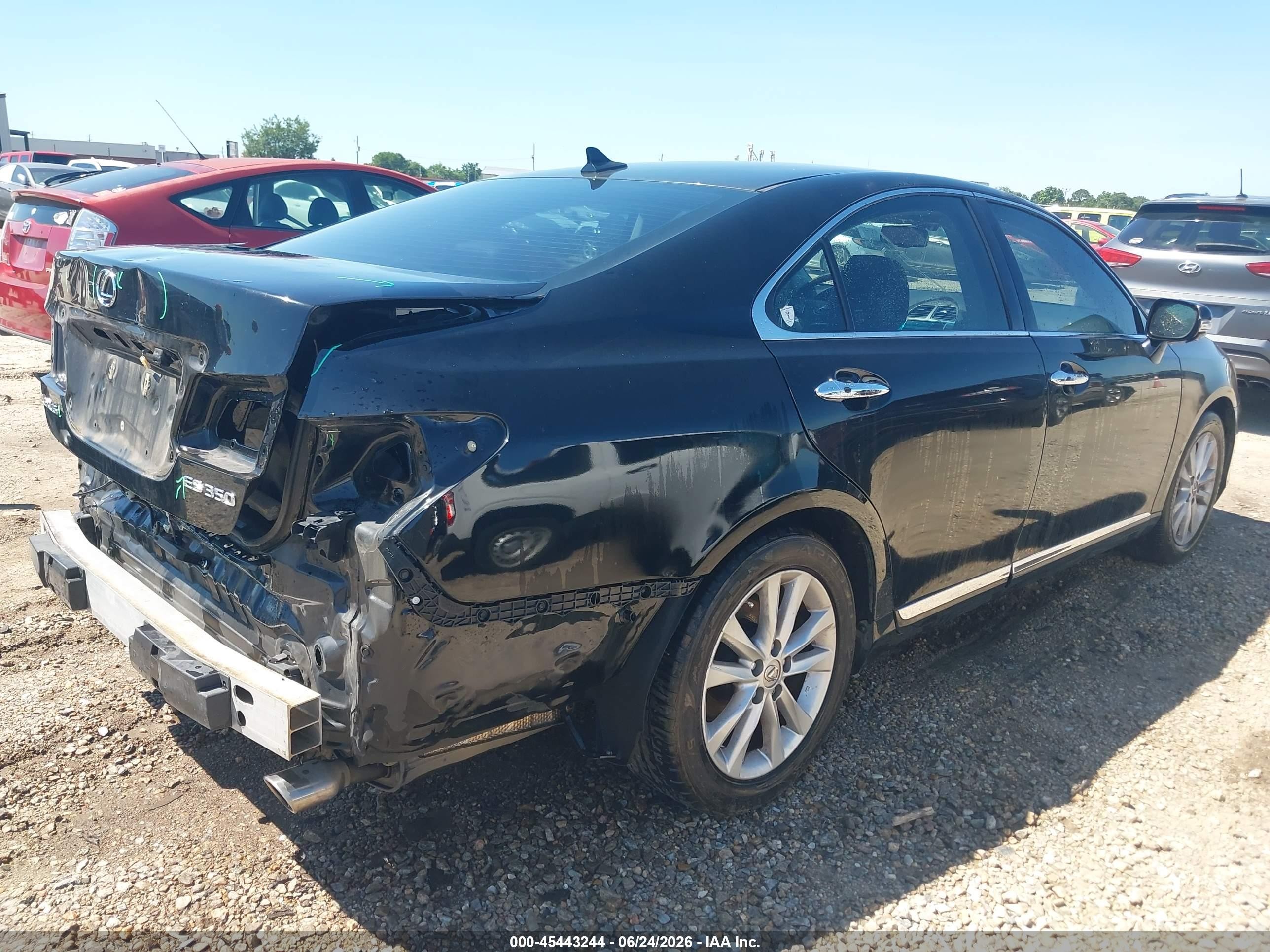 2010 Lexus Es 350   Black vin: JTHBK1EG7A2369280