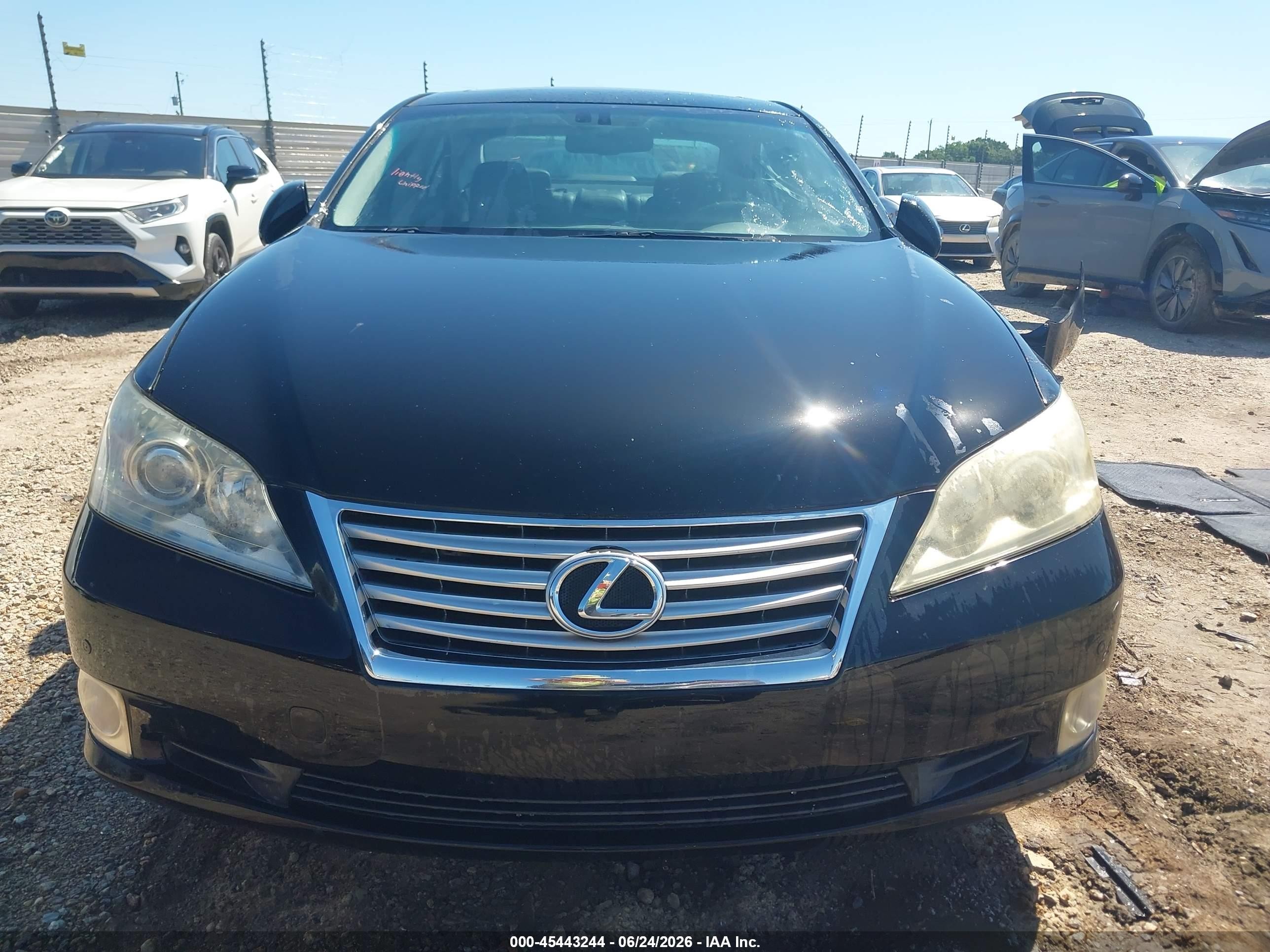 2010 Lexus Es 350   Black vin: JTHBK1EG7A2369280