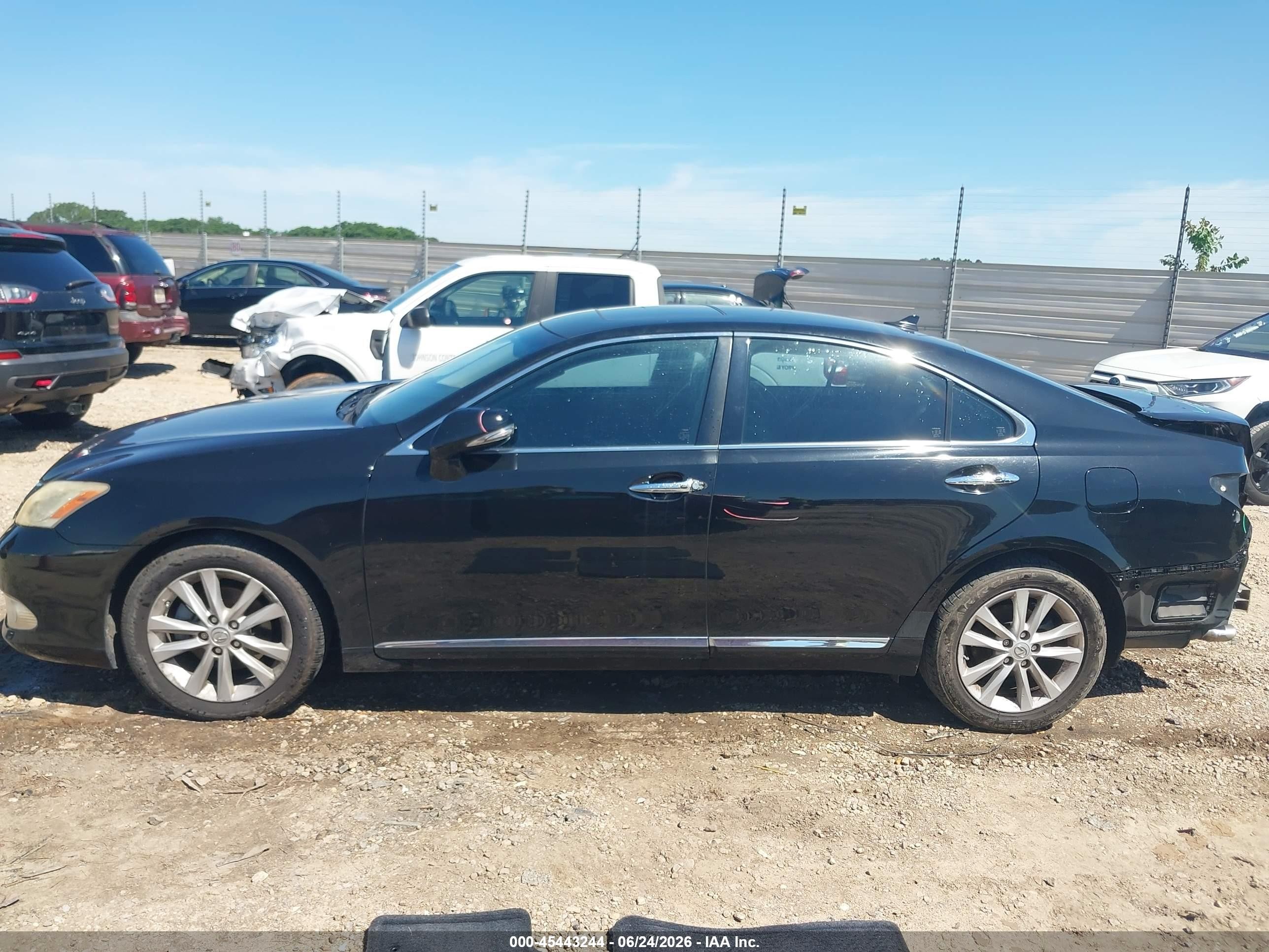2010 Lexus Es 350   Black vin: JTHBK1EG7A2369280