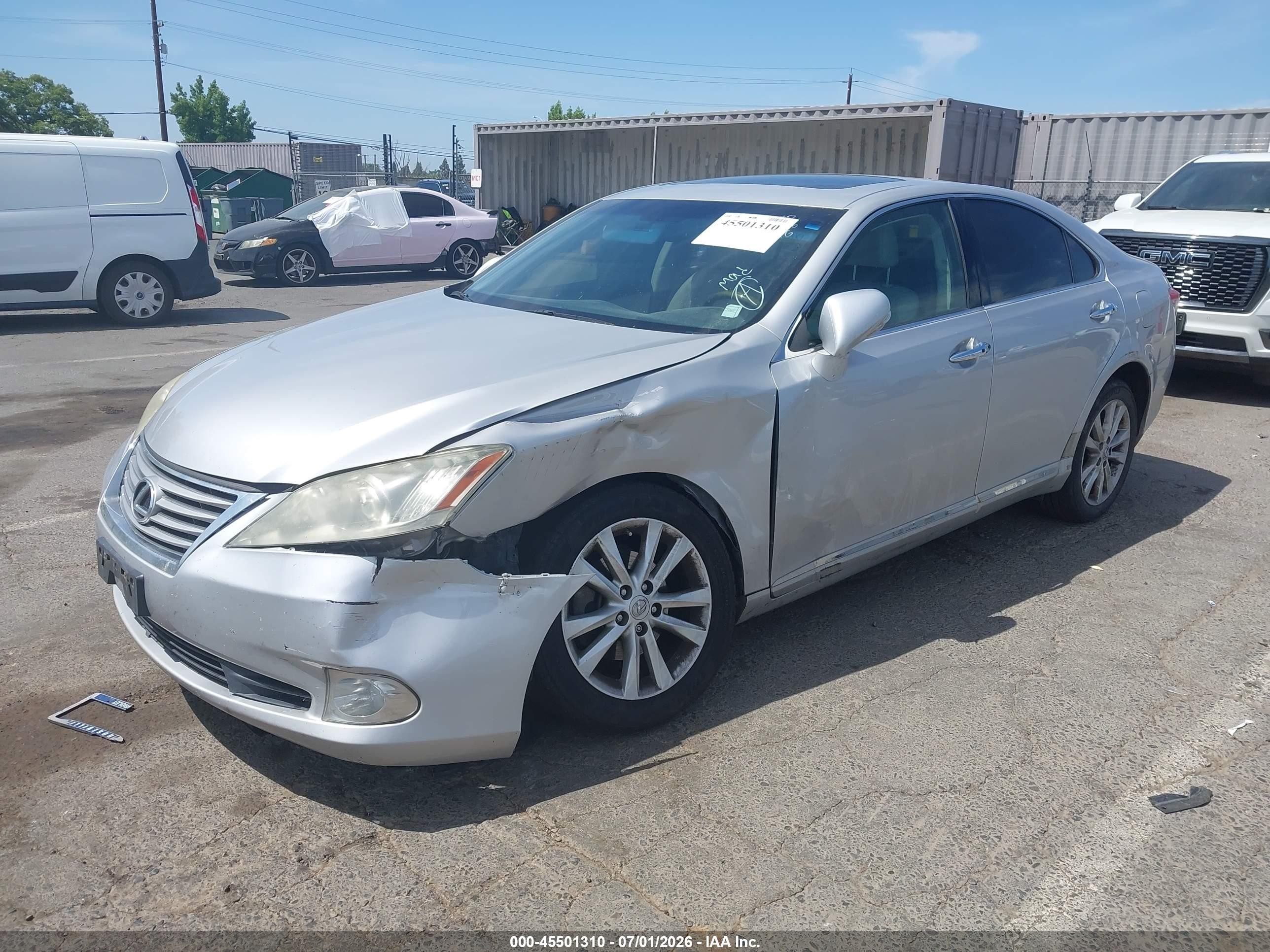 2010 Lexus Es 350   Silver vin: JTHBK1EG7A2392669
