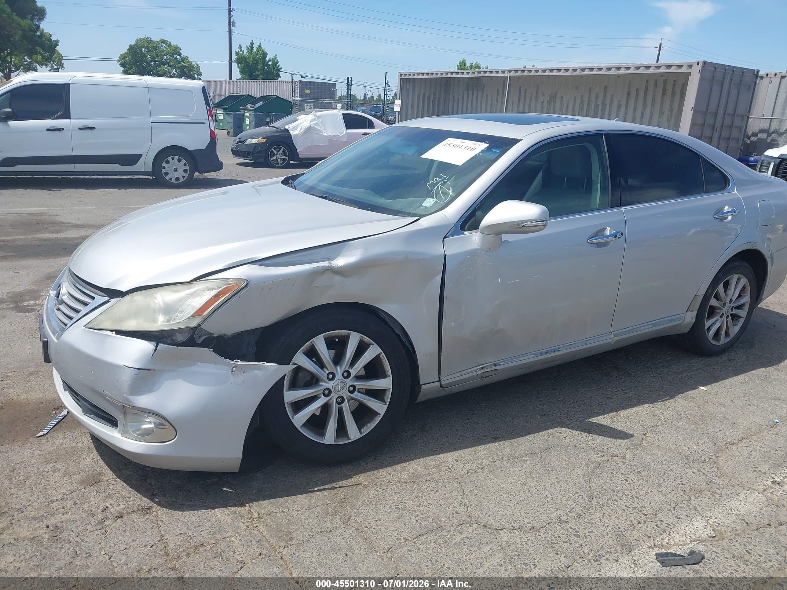 2010 Lexus Es 350   Silver vin: JTHBK1EG7A2392669