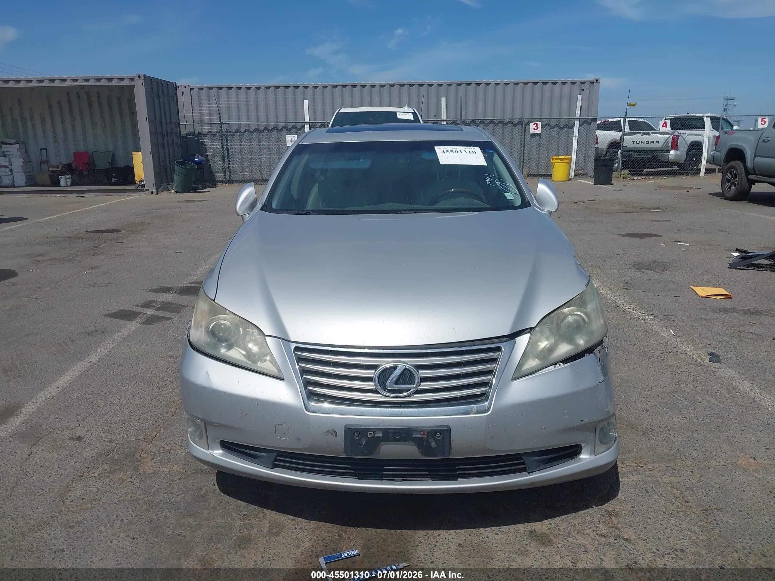 2010 Lexus Es 350   Silver vin: JTHBK1EG7A2392669