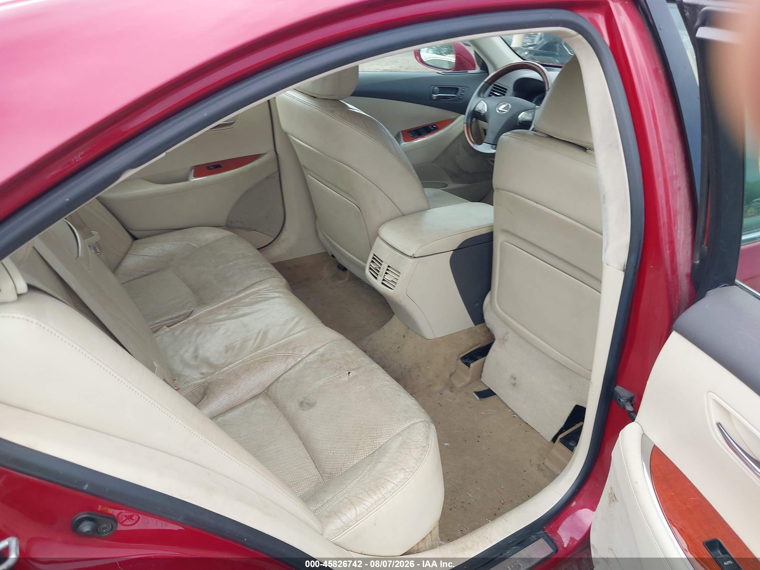 2010 Lexus Es 350   Red vin: JTHBK1EG7A2412466