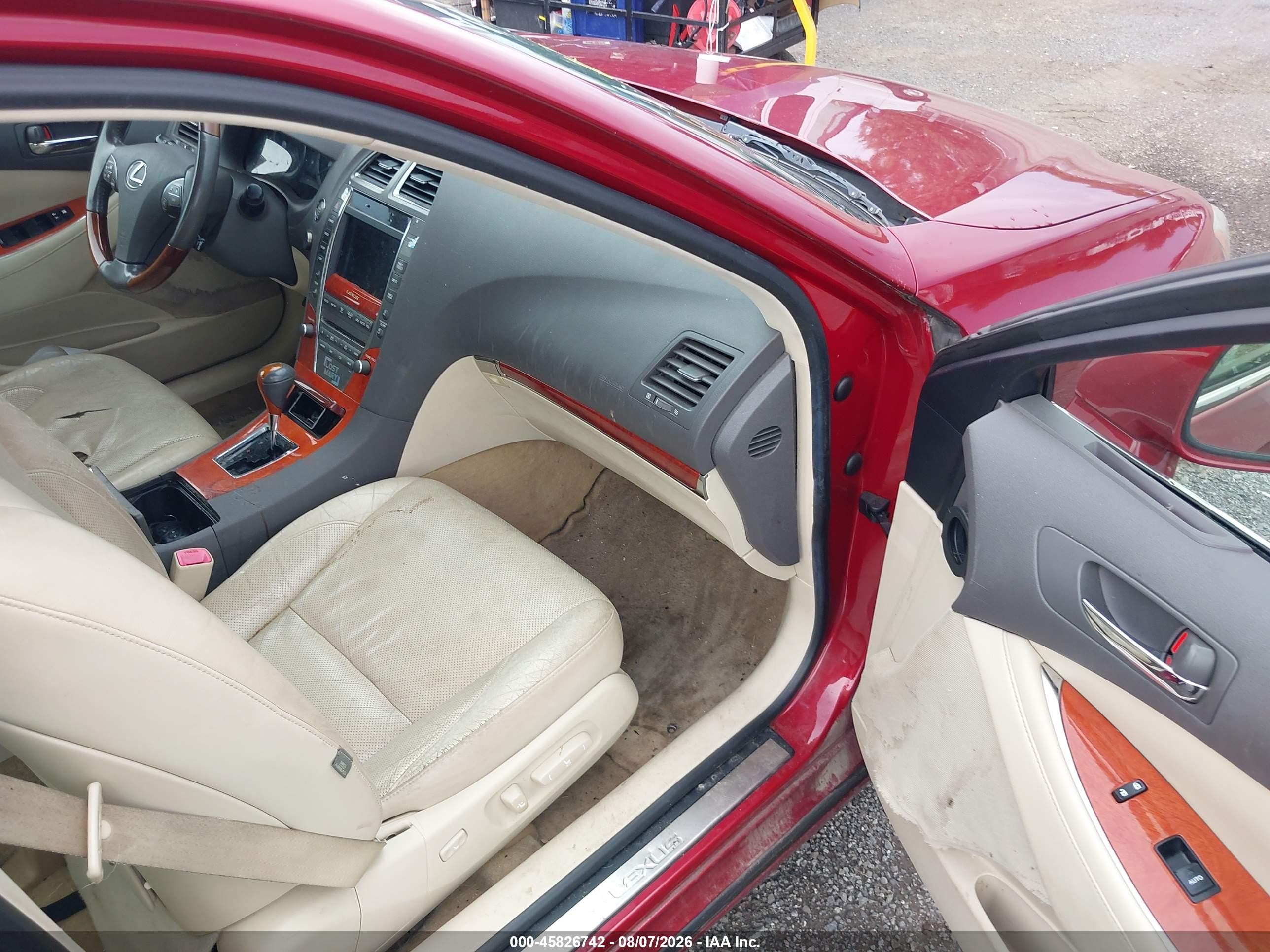 2010 Lexus Es 350   Red vin: JTHBK1EG7A2412466