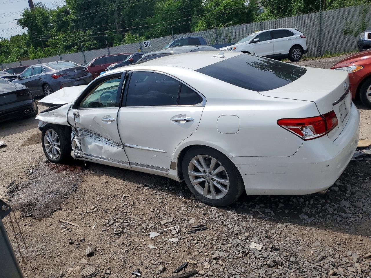 2011 Lexus Es 350 White vin: JTHBK1EG7B2418656