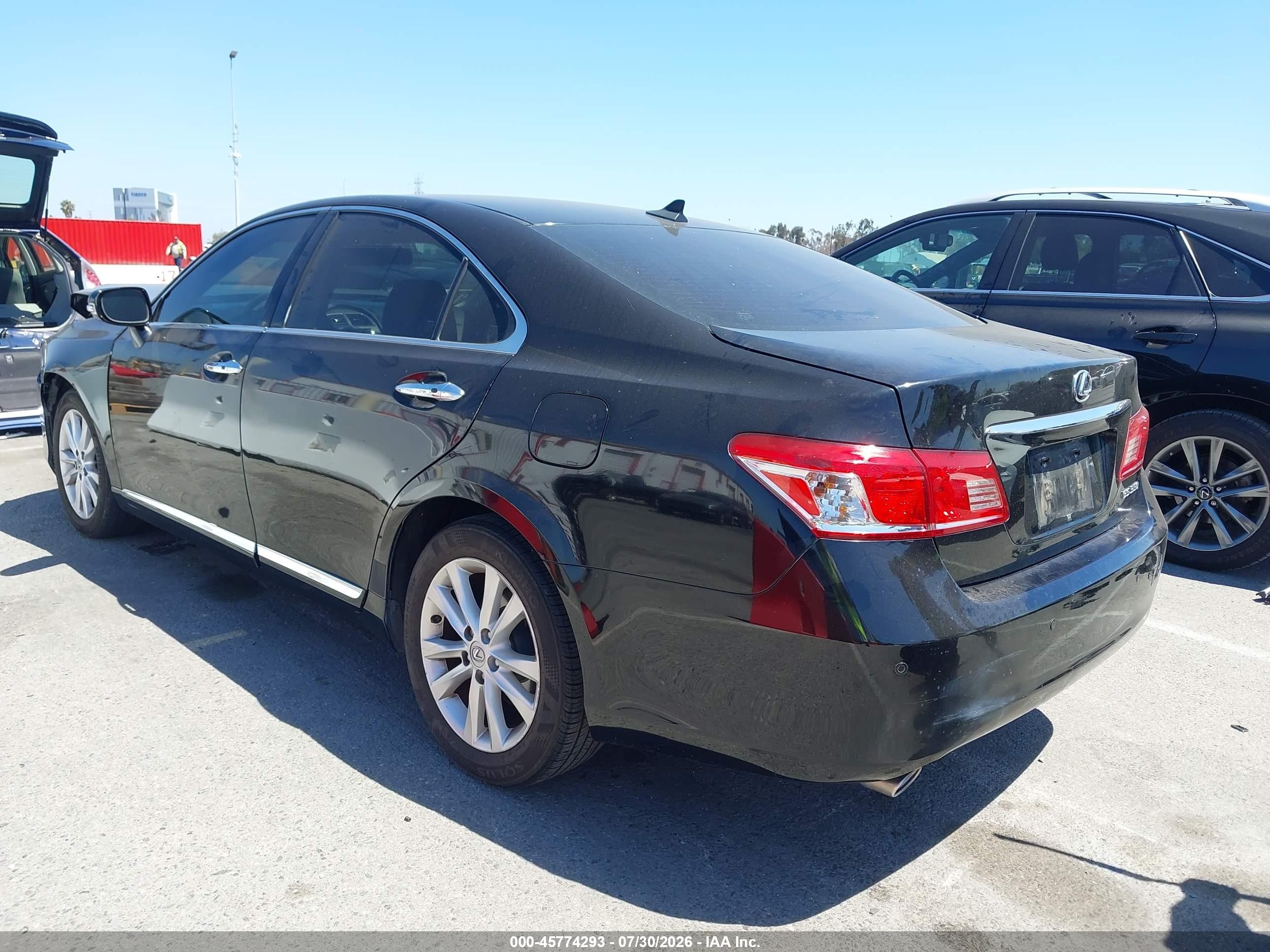 2011 Lexus Es 350   Black vin: JTHBK1EG7B2421976
