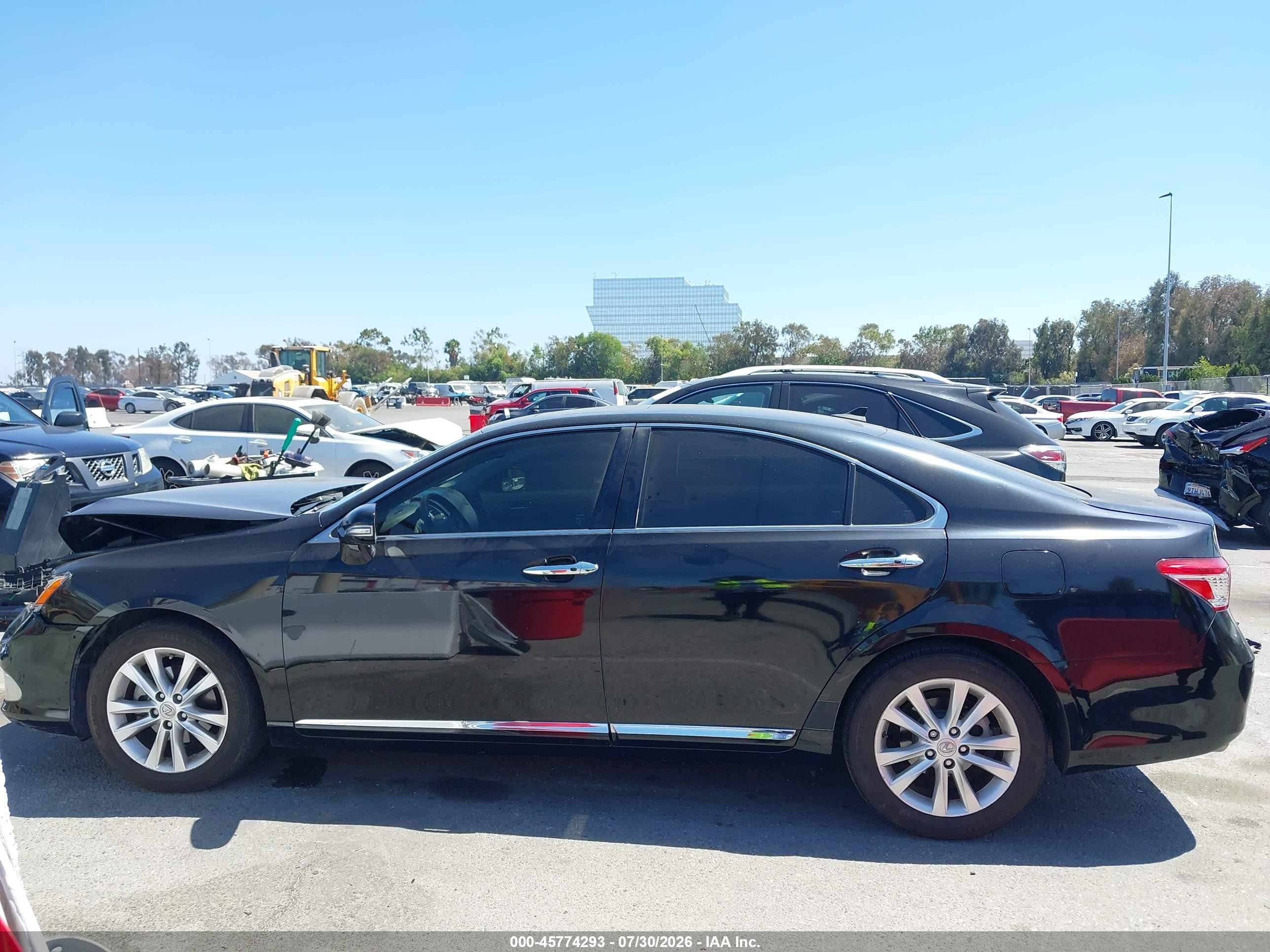 2011 Lexus Es 350   Black vin: JTHBK1EG7B2421976