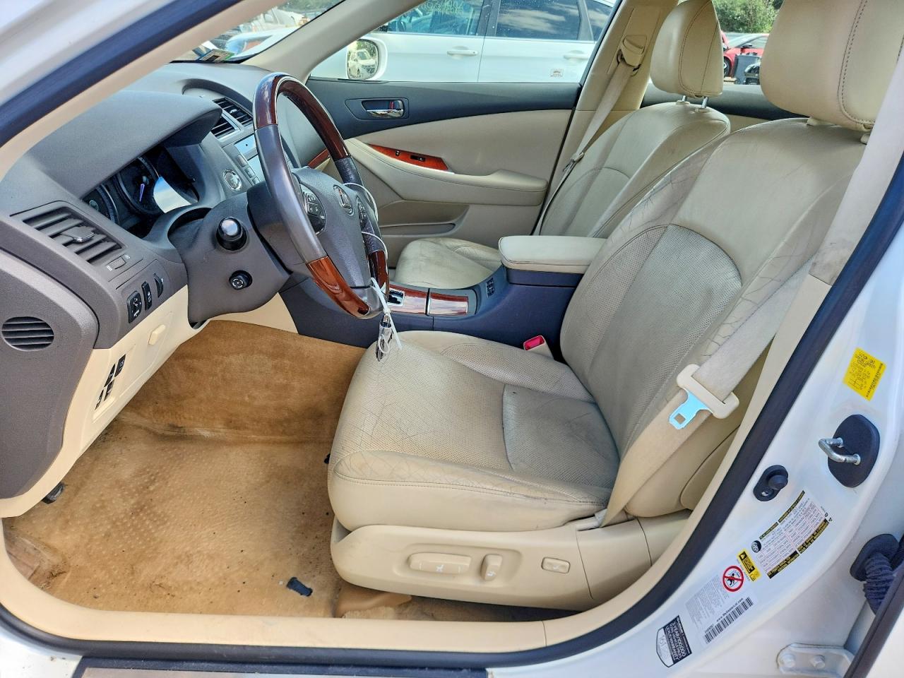 2011 Lexus Es 350 White vin: JTHBK1EG7B2423131