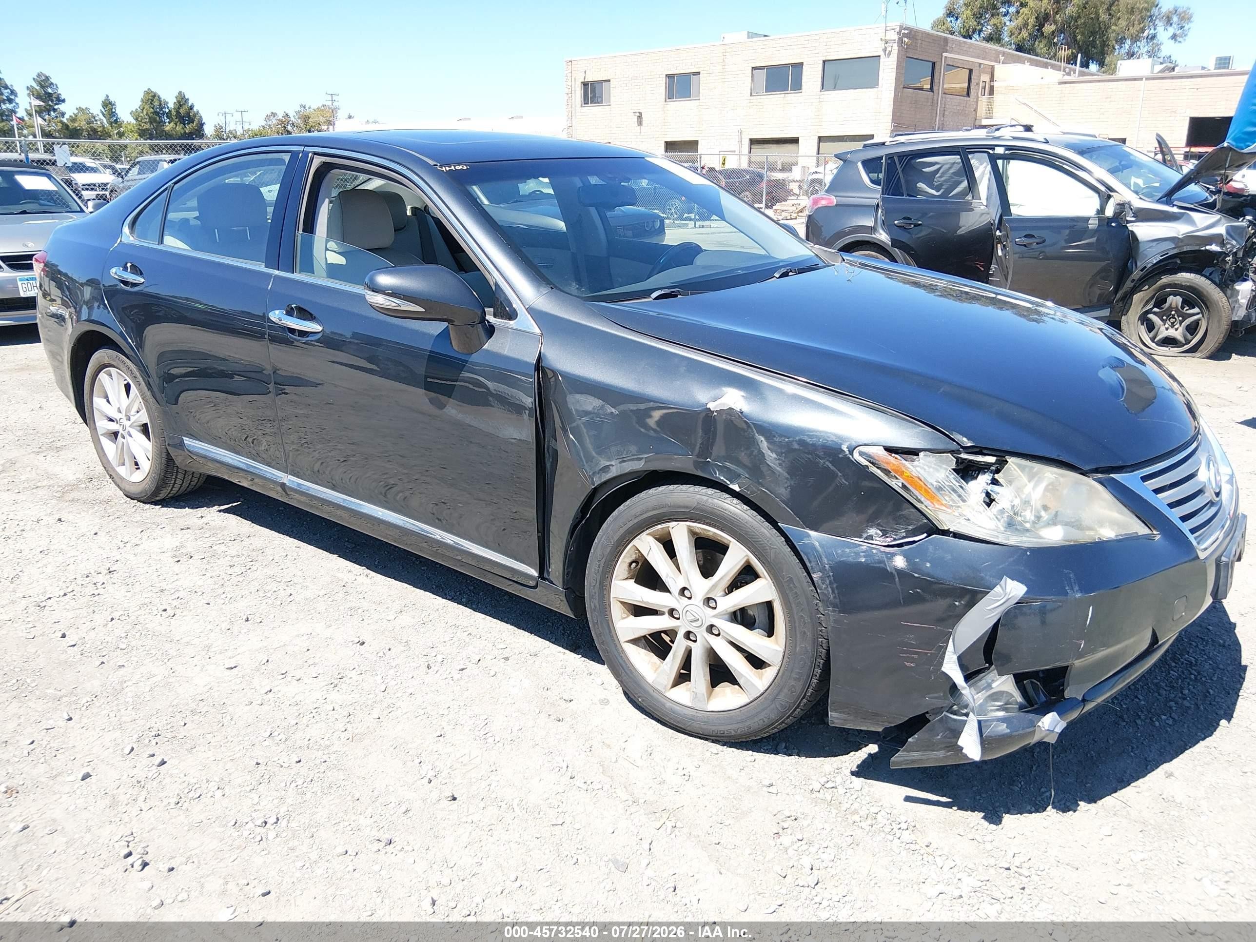 2011 Lexus Es 350 Black vin: JTHBK1EG7B2451625