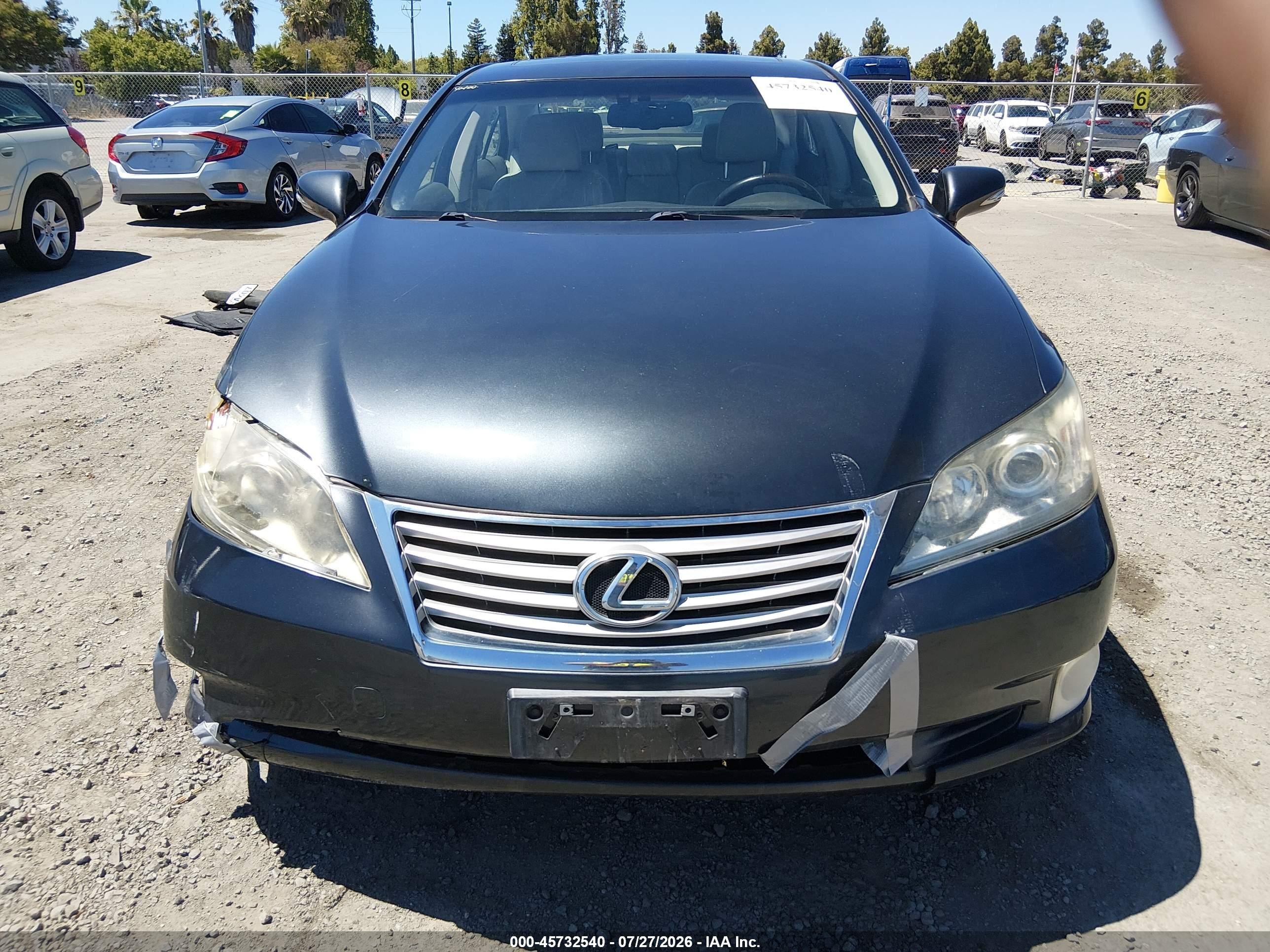 2011 Lexus Es 350 Black vin: JTHBK1EG7B2451625