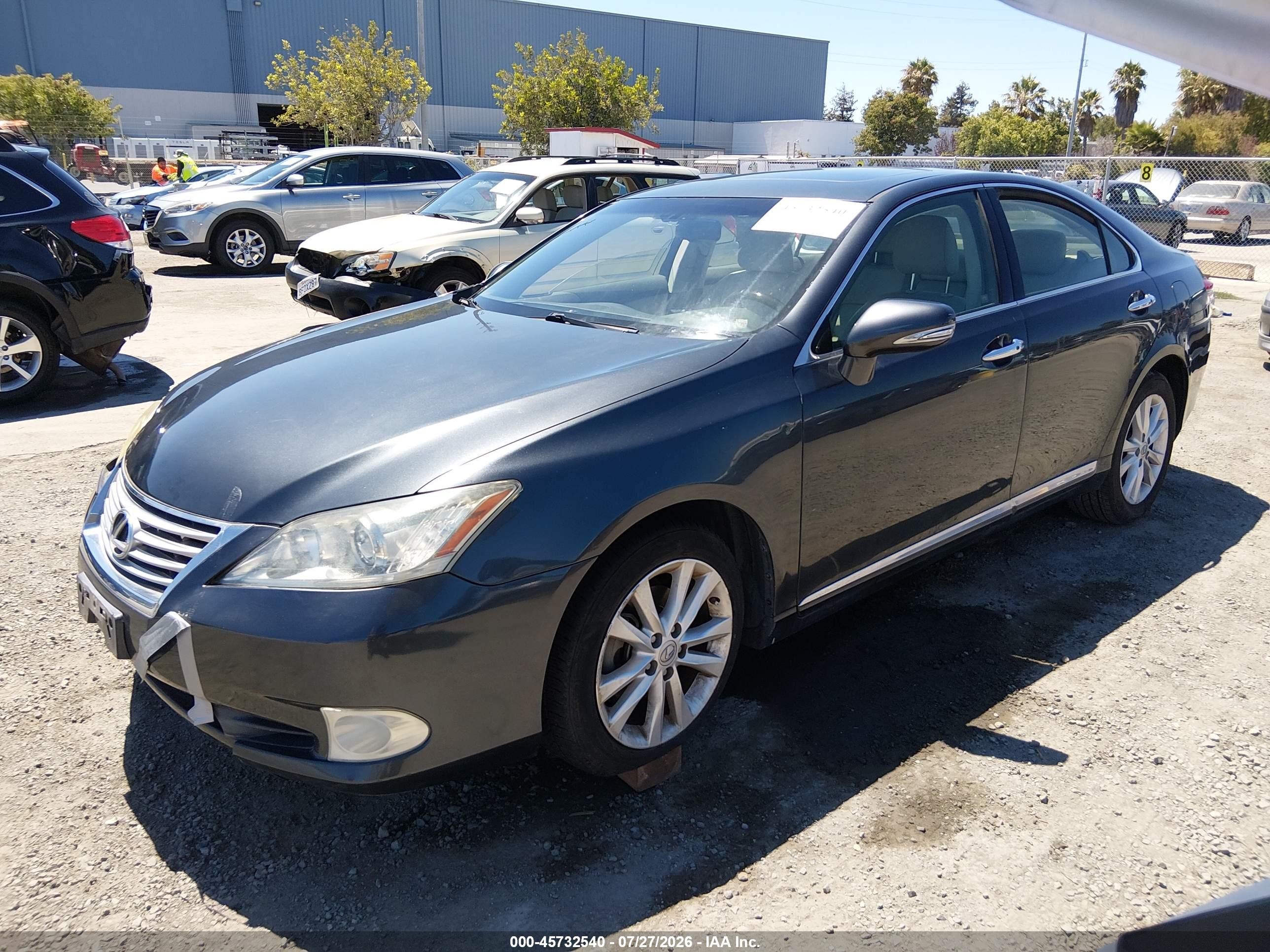2011 Lexus Es 350 Black vin: JTHBK1EG7B2451625