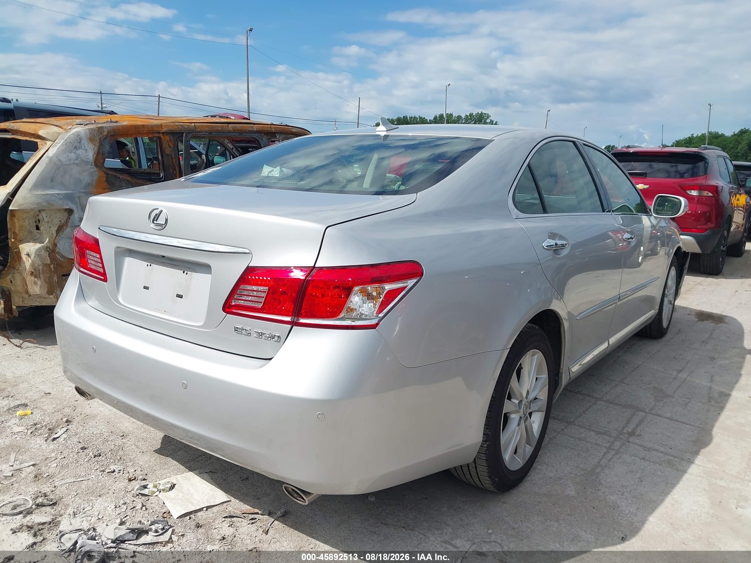 2012 Lexus Es 350   Silver vin: JTHBK1EG7C2477420