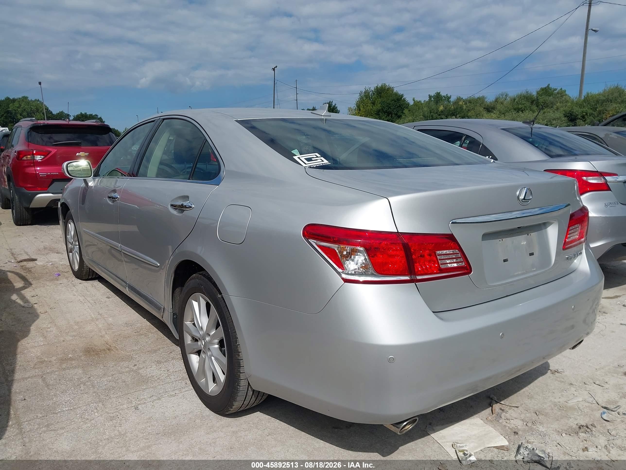 2012 Lexus Es 350   Silver vin: JTHBK1EG7C2477420