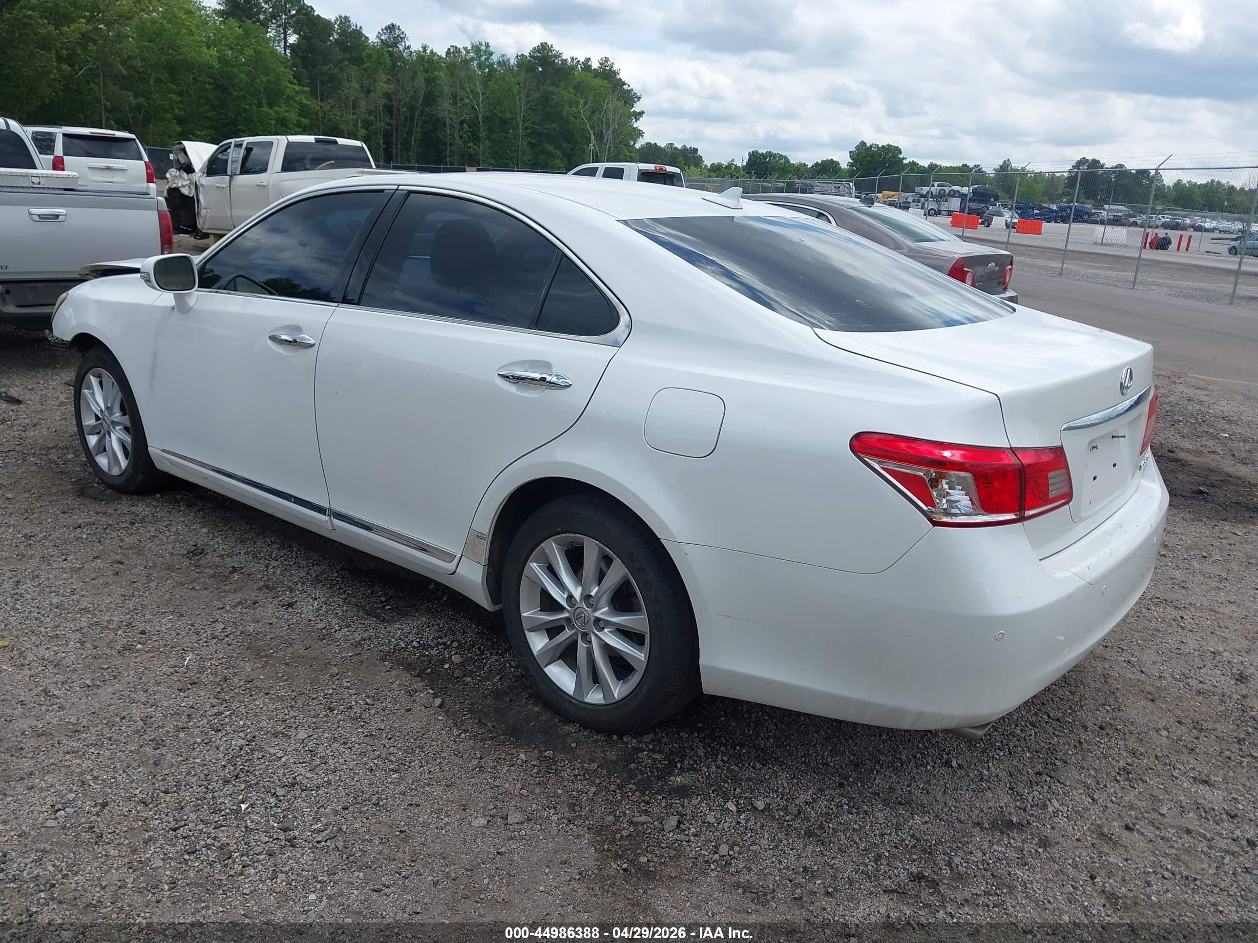 2012 Lexus Es 350   Белый vin: JTHBK1EG7C2478079