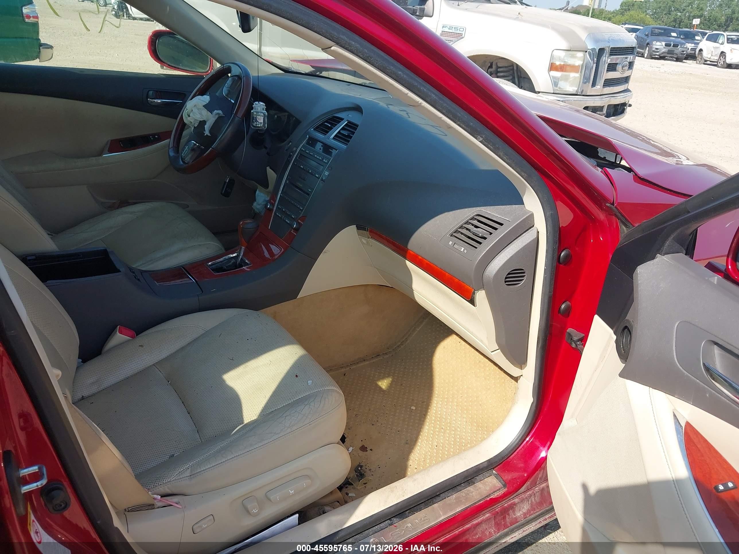 2012 Lexus Es 350   Красный vin: JTHBK1EG7C2478292