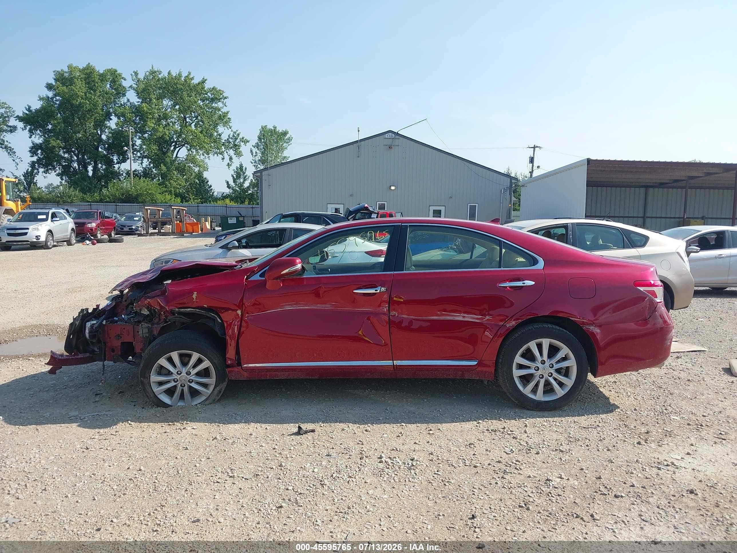 2012 Lexus Es 350   Красный vin: JTHBK1EG7C2478292