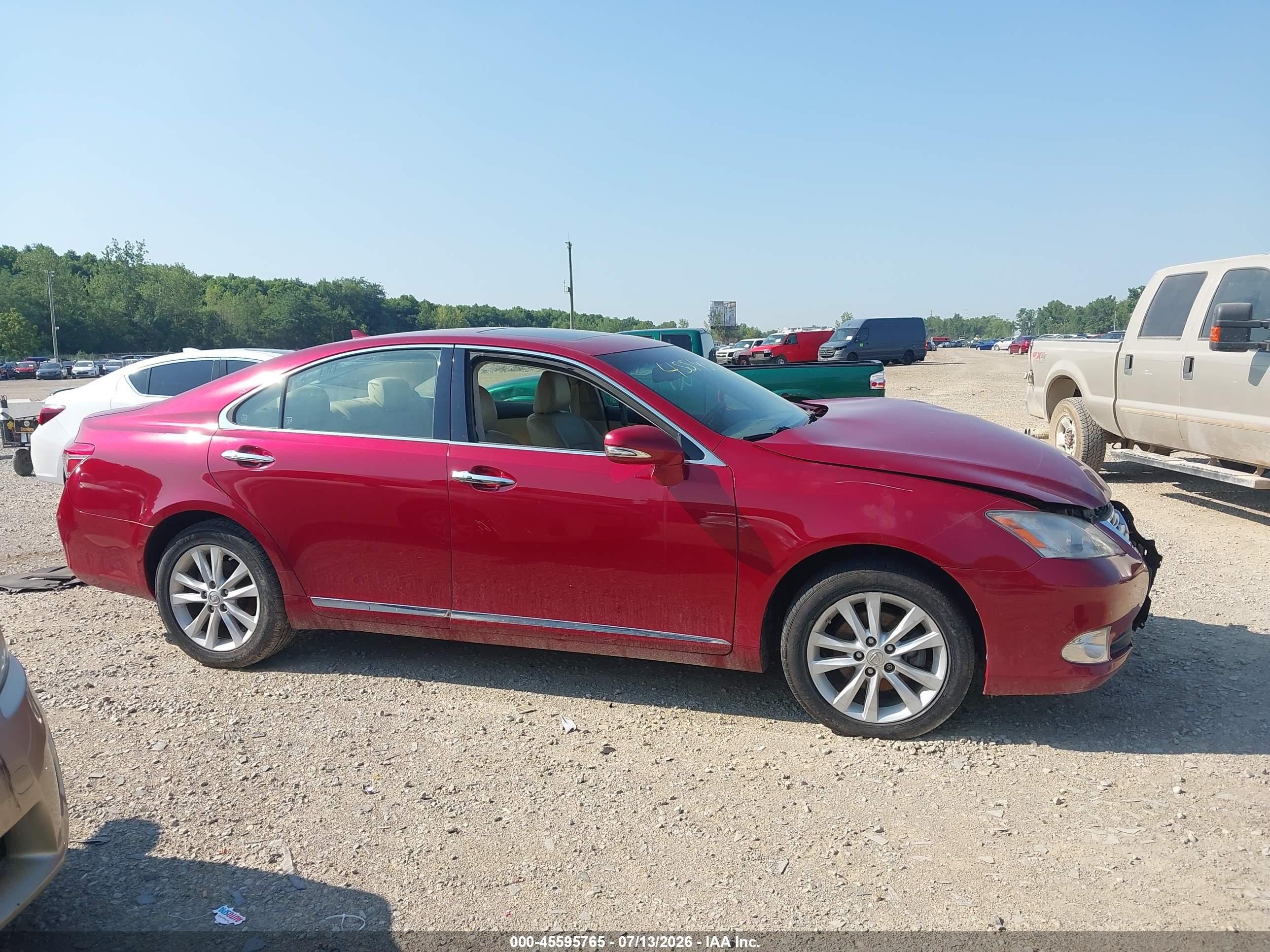 2012 Lexus Es 350   Красный vin: JTHBK1EG7C2478292