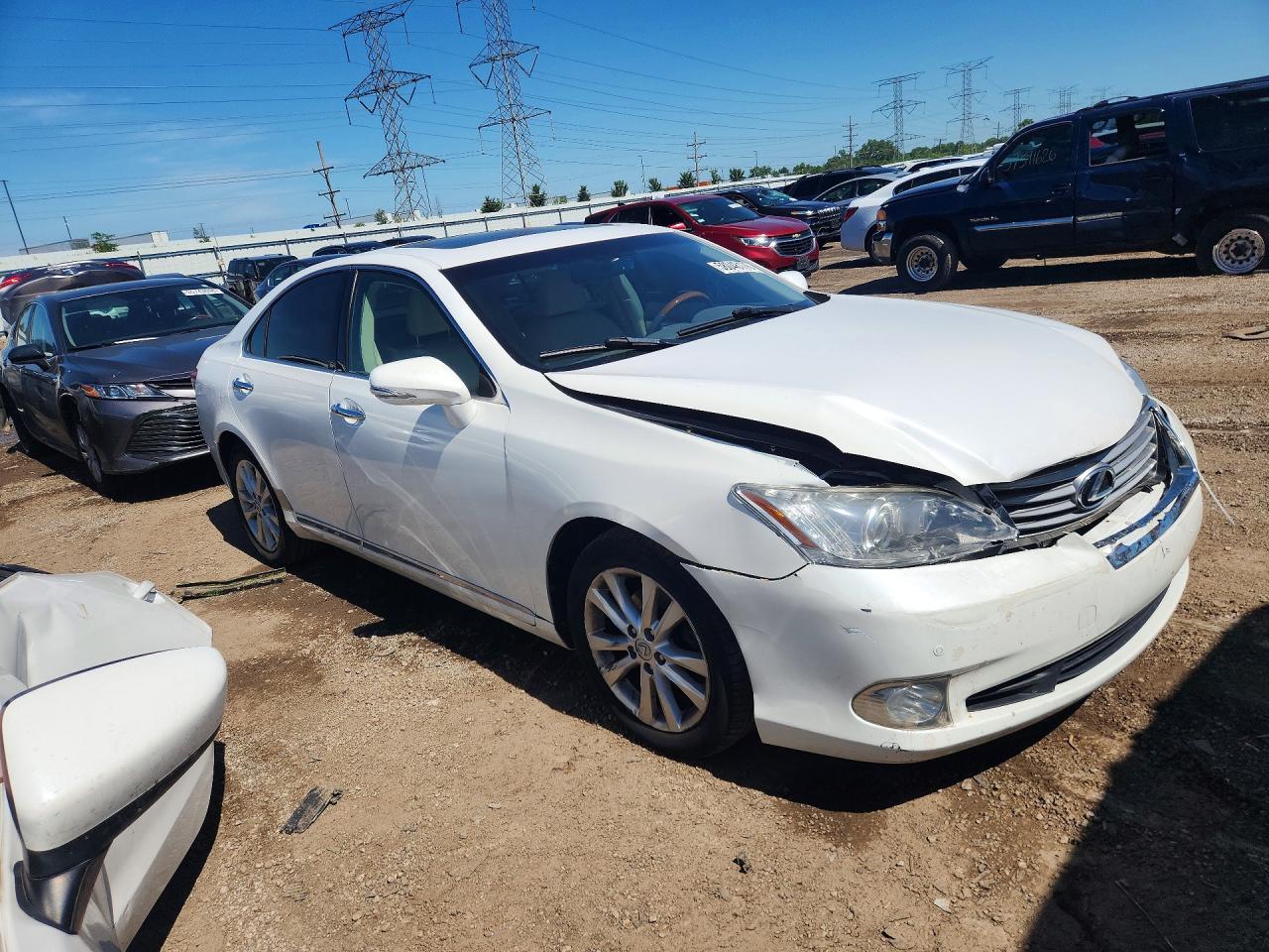 2012 Lexus Es 350 White vin: JTHBK1EG7C2482956