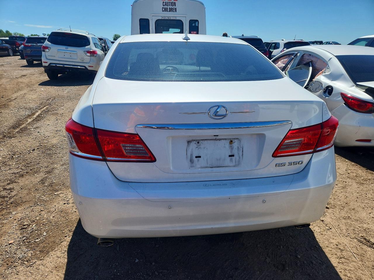 2012 Lexus Es 350 White vin: JTHBK1EG7C2482956