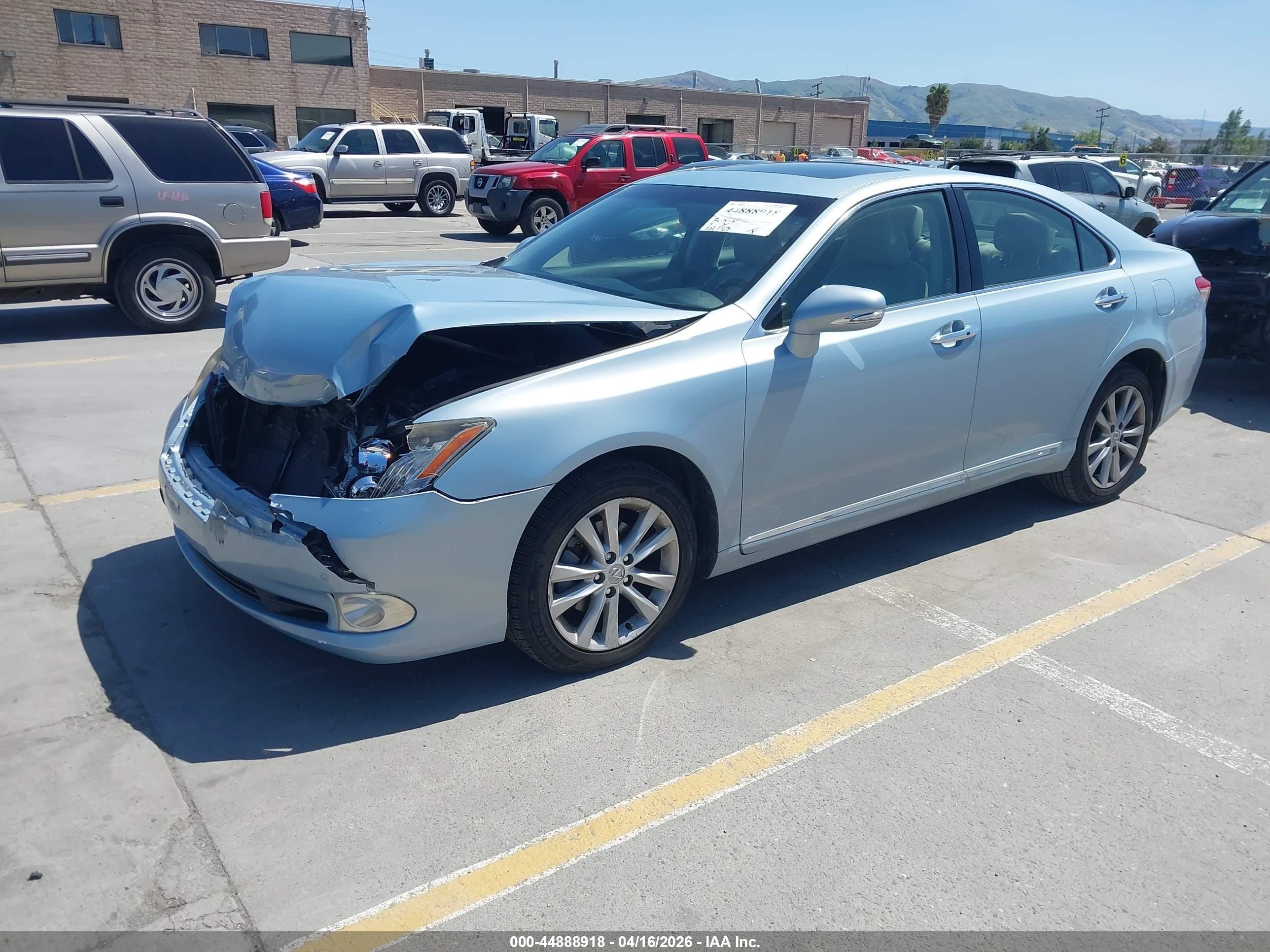 2012 Lexus Es 350 Light Blue vin: JTHBK1EG7C2487977