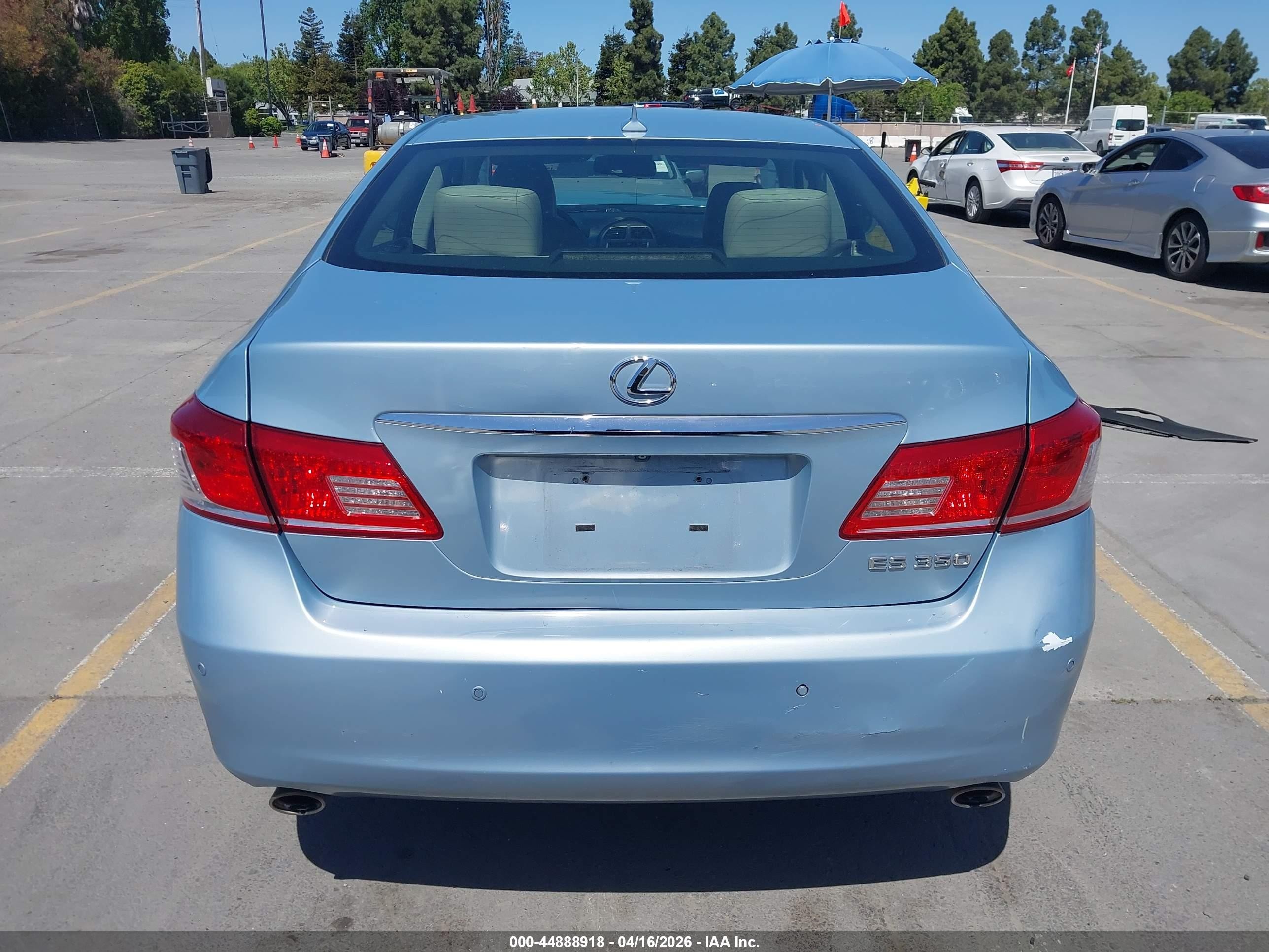 2012 Lexus Es 350 Light Blue vin: JTHBK1EG7C2487977