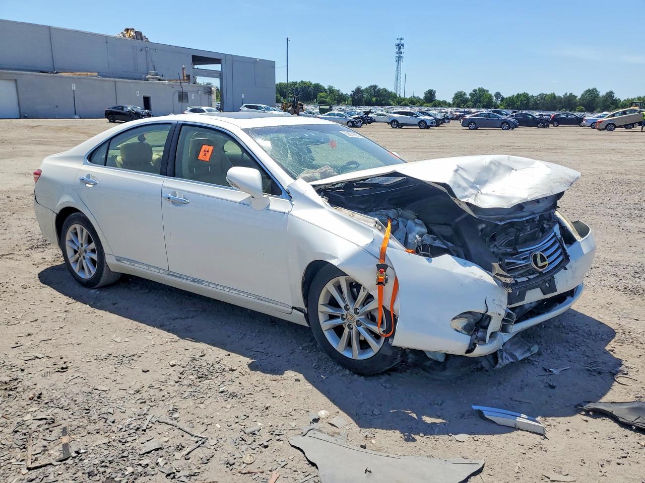 2012 Lexus Es 350 White vin: JTHBK1EG7C2496081