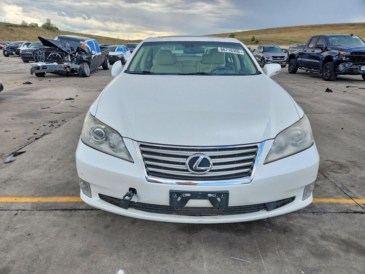 2012 Lexus Es 350 White vin: JTHBK1EG7C2502008