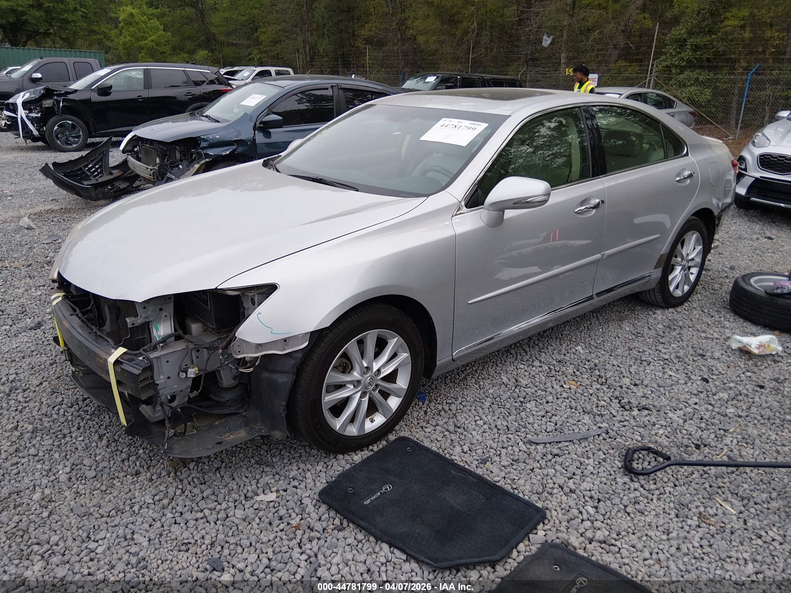 2012 Lexus Es 350   Gray vin: JTHBK1EG7C2502221