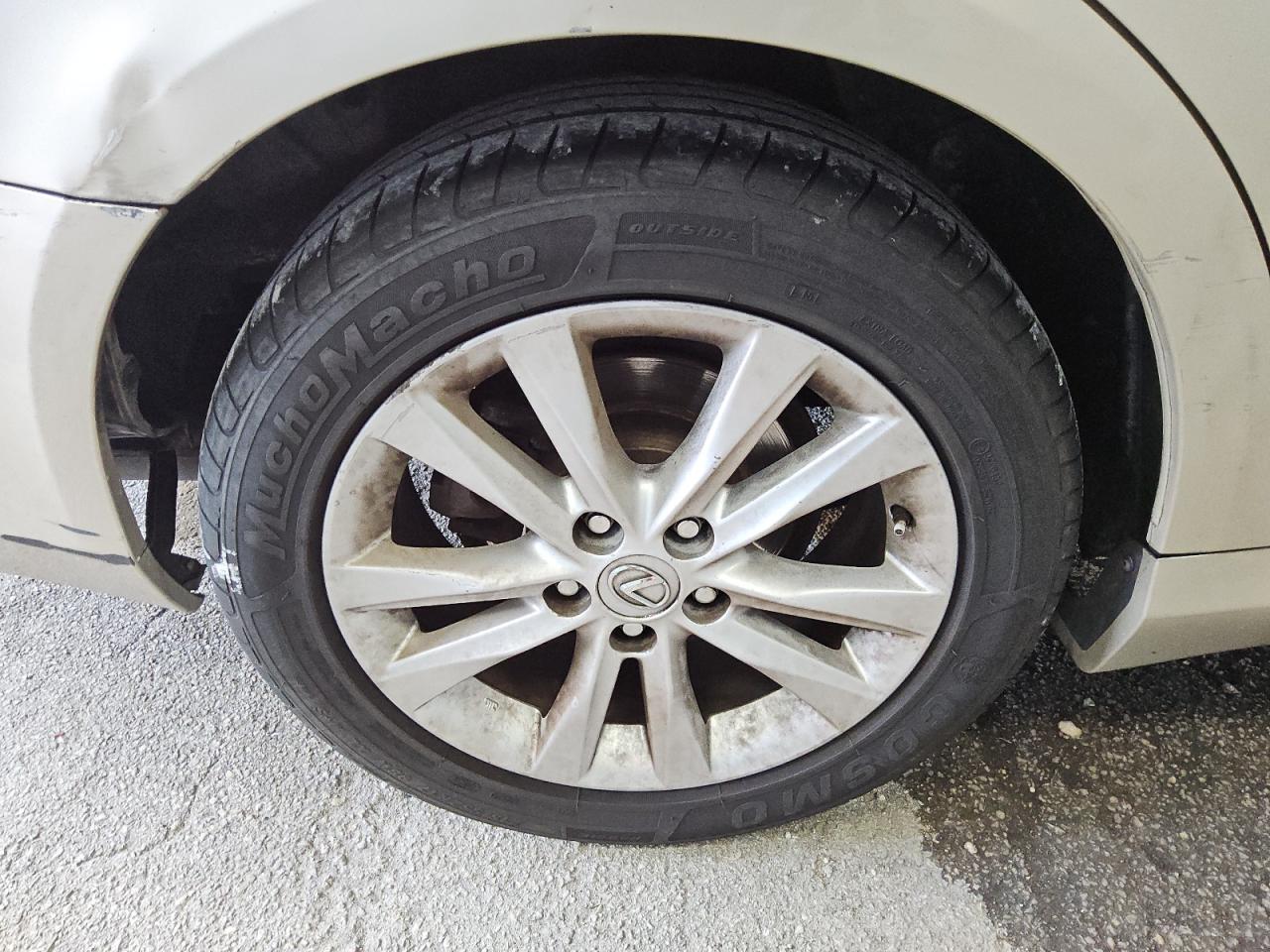 2012 Lexus Es 350 Gold vin: JTHBK1EG7C2505149 Damage: Right Rear Wheel, Curb Rash, 6 To 7 Inches