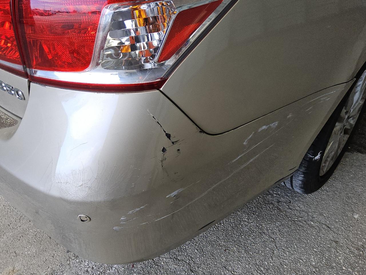 2012 Lexus Es 350 Gold vin: JTHBK1EG7C2505149 Damage: Rear Bumper, Heavy Scratch, > 12 Inches