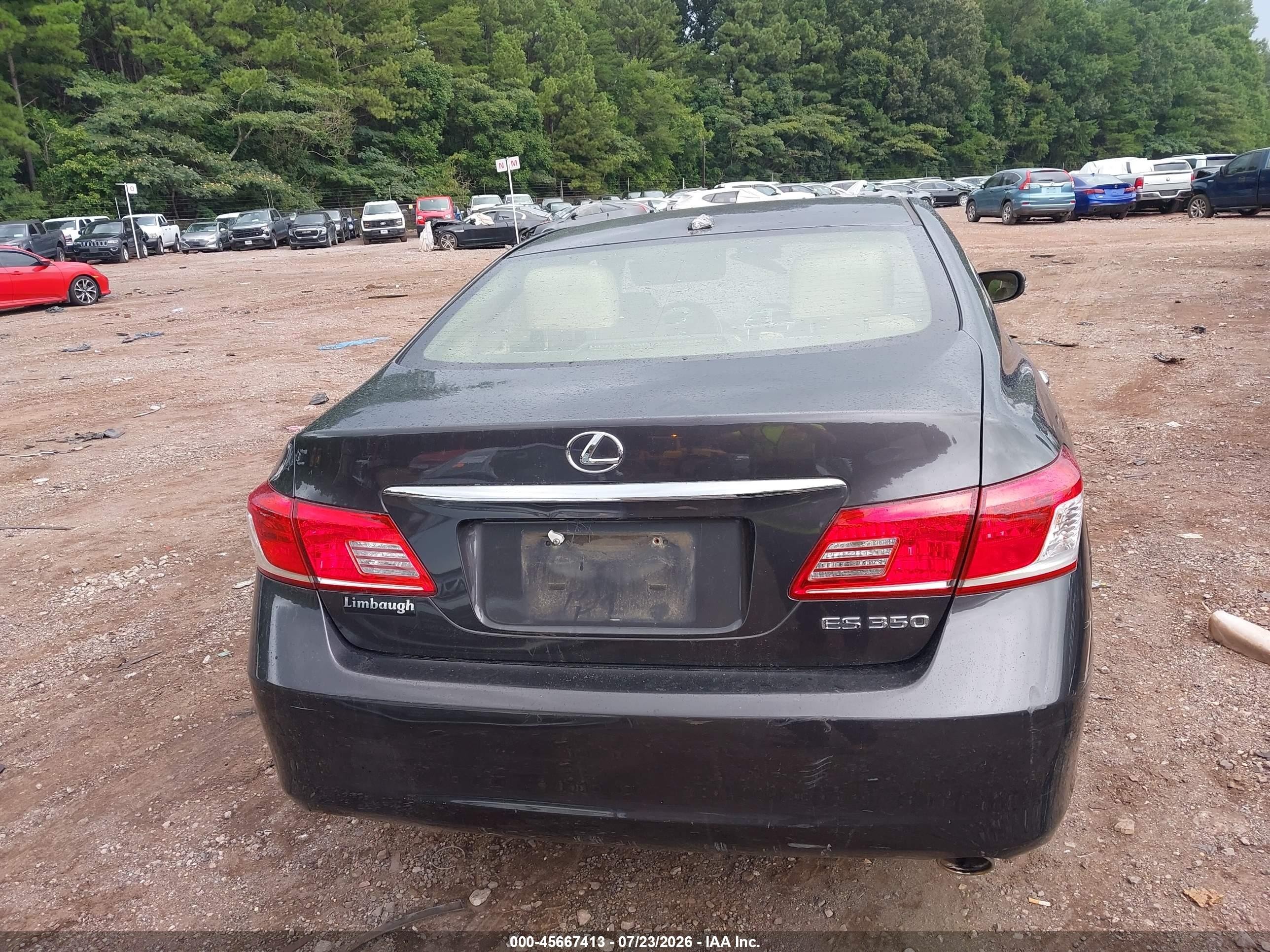 2012 Lexus Es 350 Black vin: JTHBK1EG7C2509783