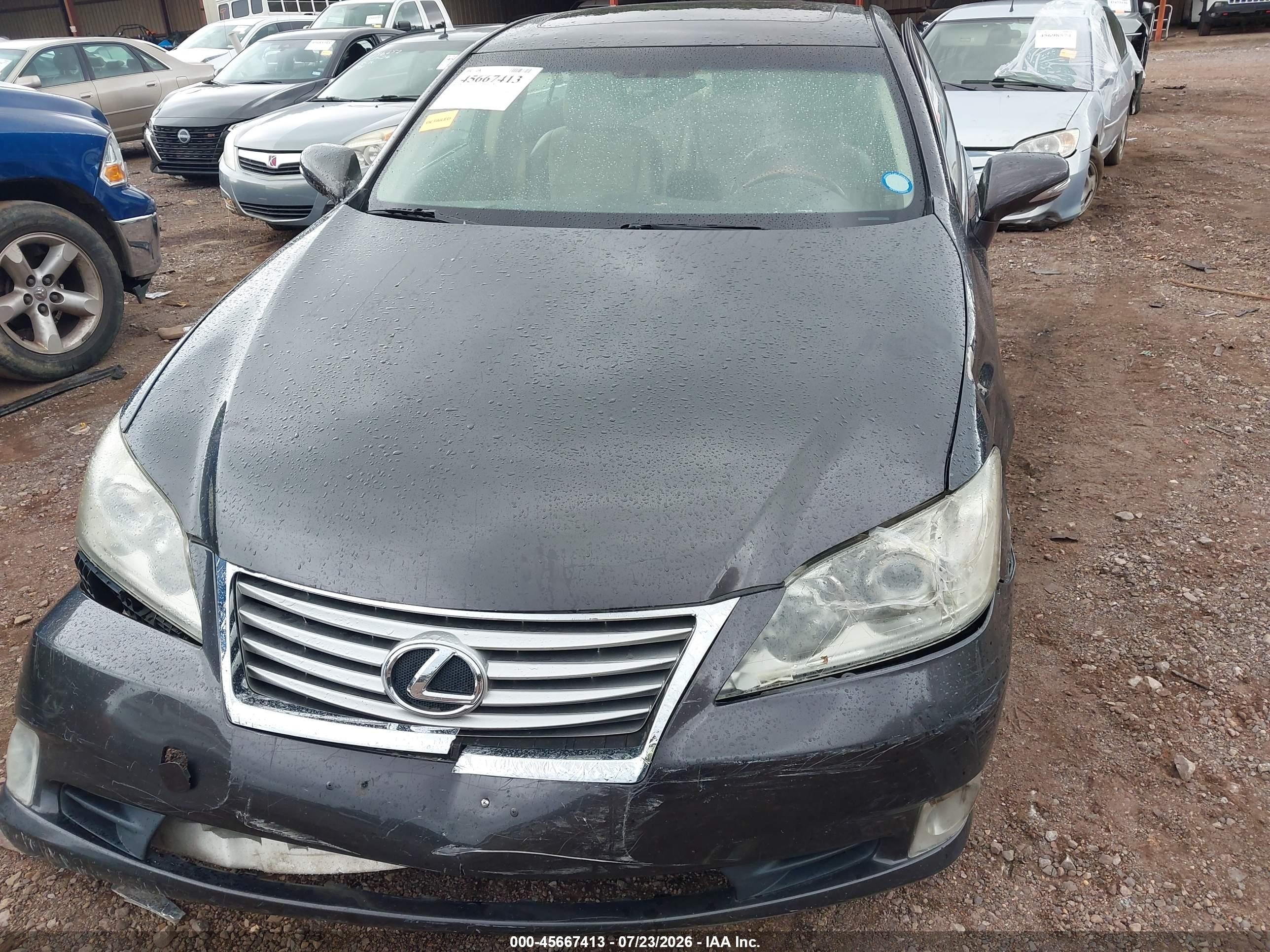 2012 Lexus Es 350 Black vin: JTHBK1EG7C2509783