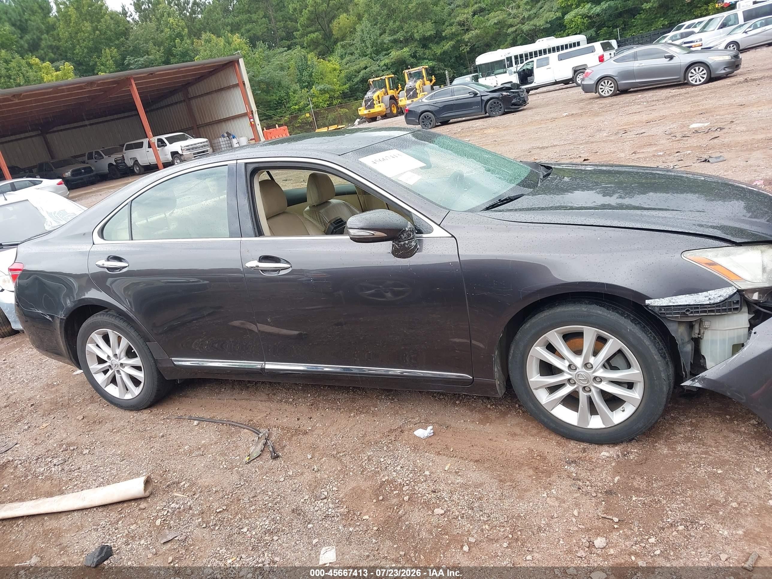 2012 Lexus Es 350 Black vin: JTHBK1EG7C2509783