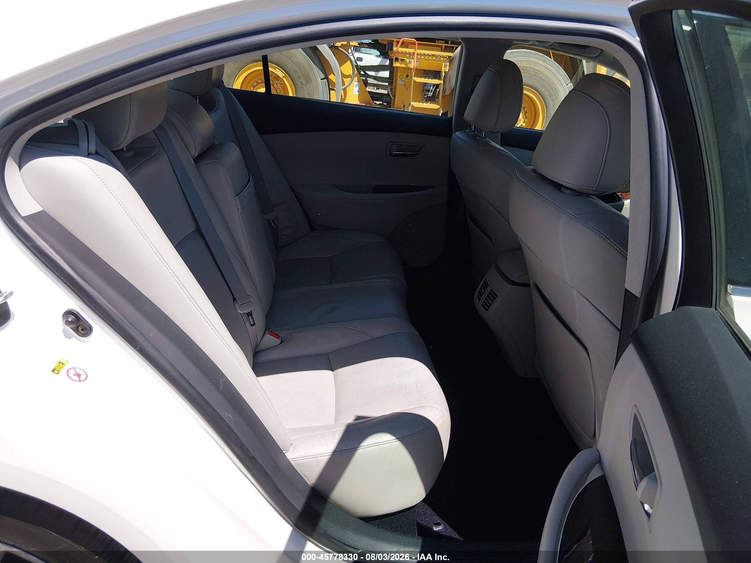 2012 Lexus Es 350   White vin: JTHBK1EG7C2510965