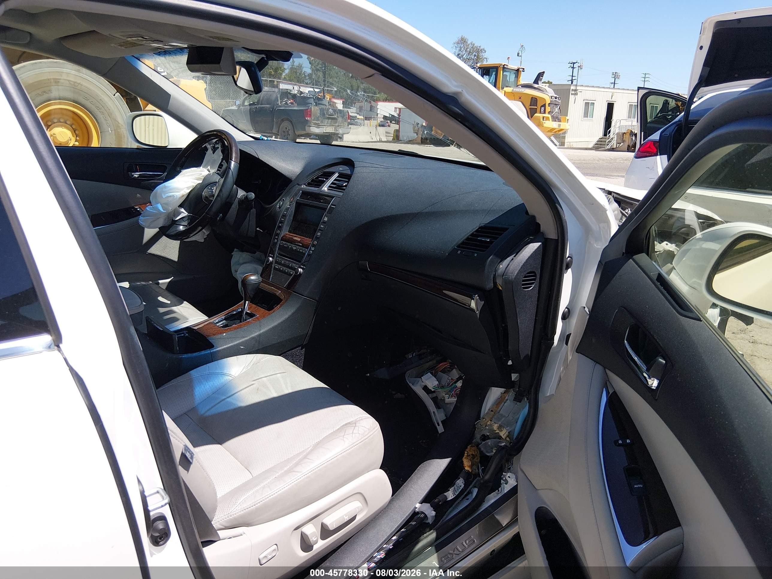 2012 Lexus Es 350   White vin: JTHBK1EG7C2510965
