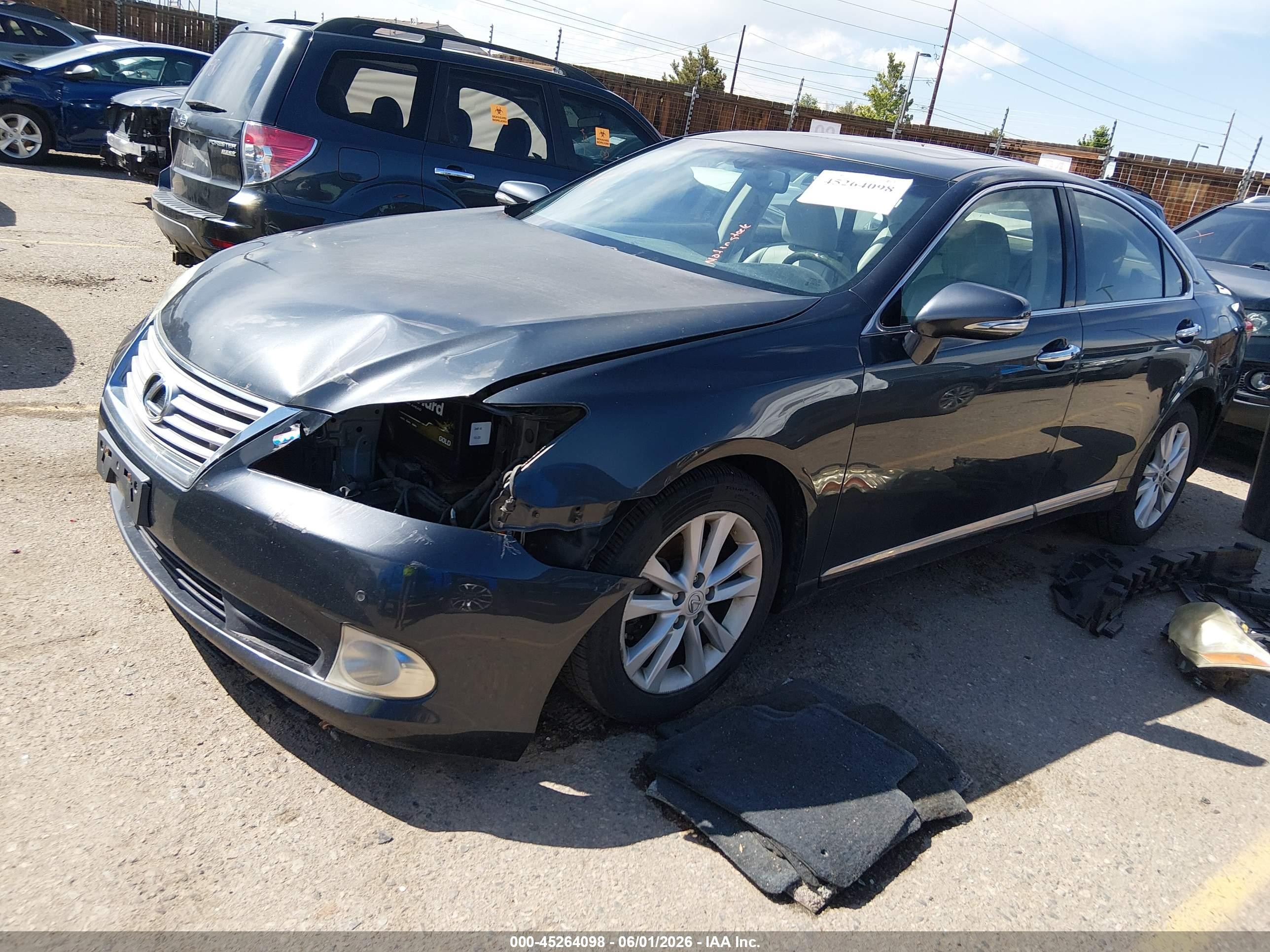 2010 Lexus Es 350   Black vin: JTHBK1EG8A2344355