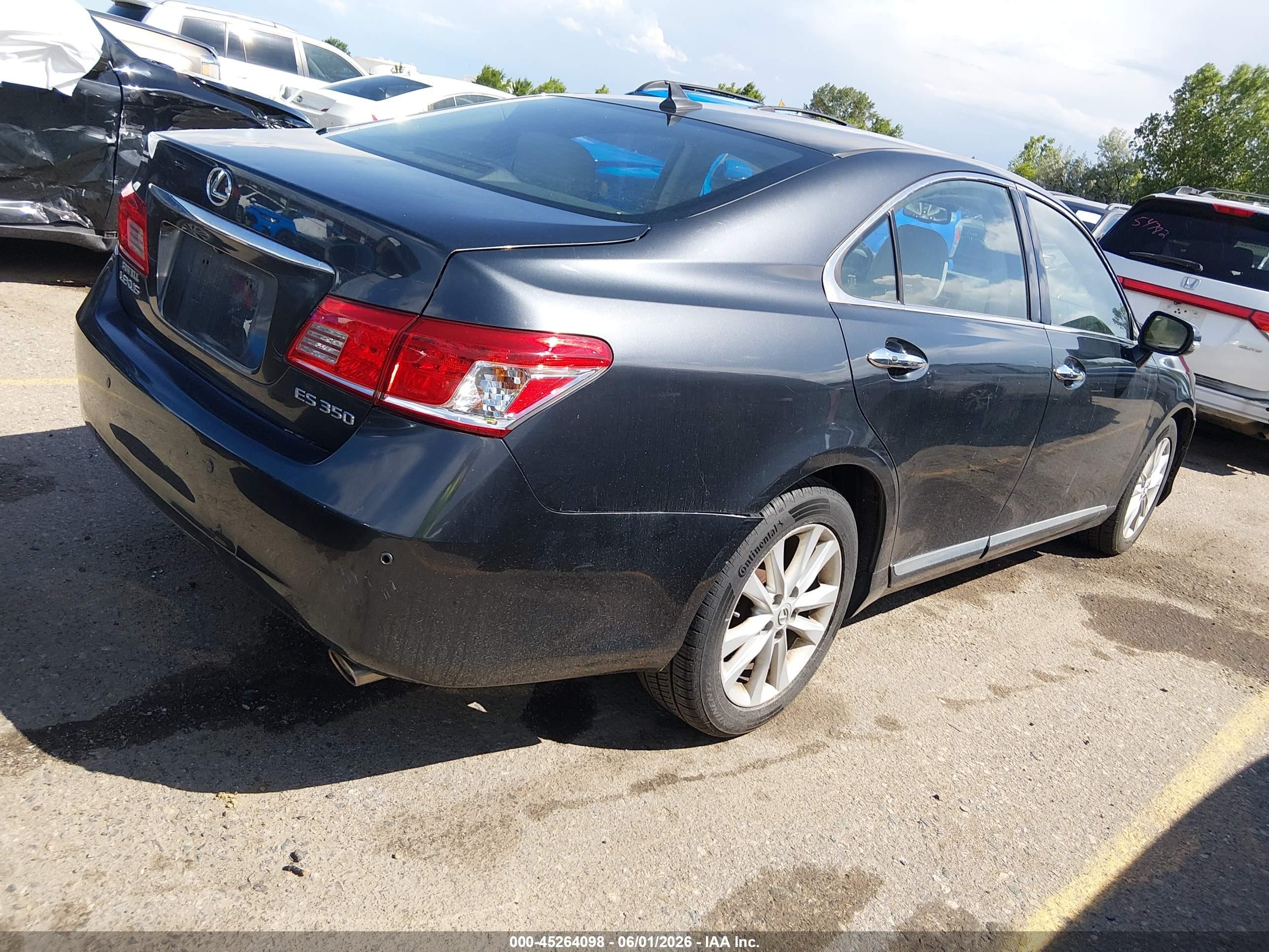 2010 Lexus Es 350   Black vin: JTHBK1EG8A2344355