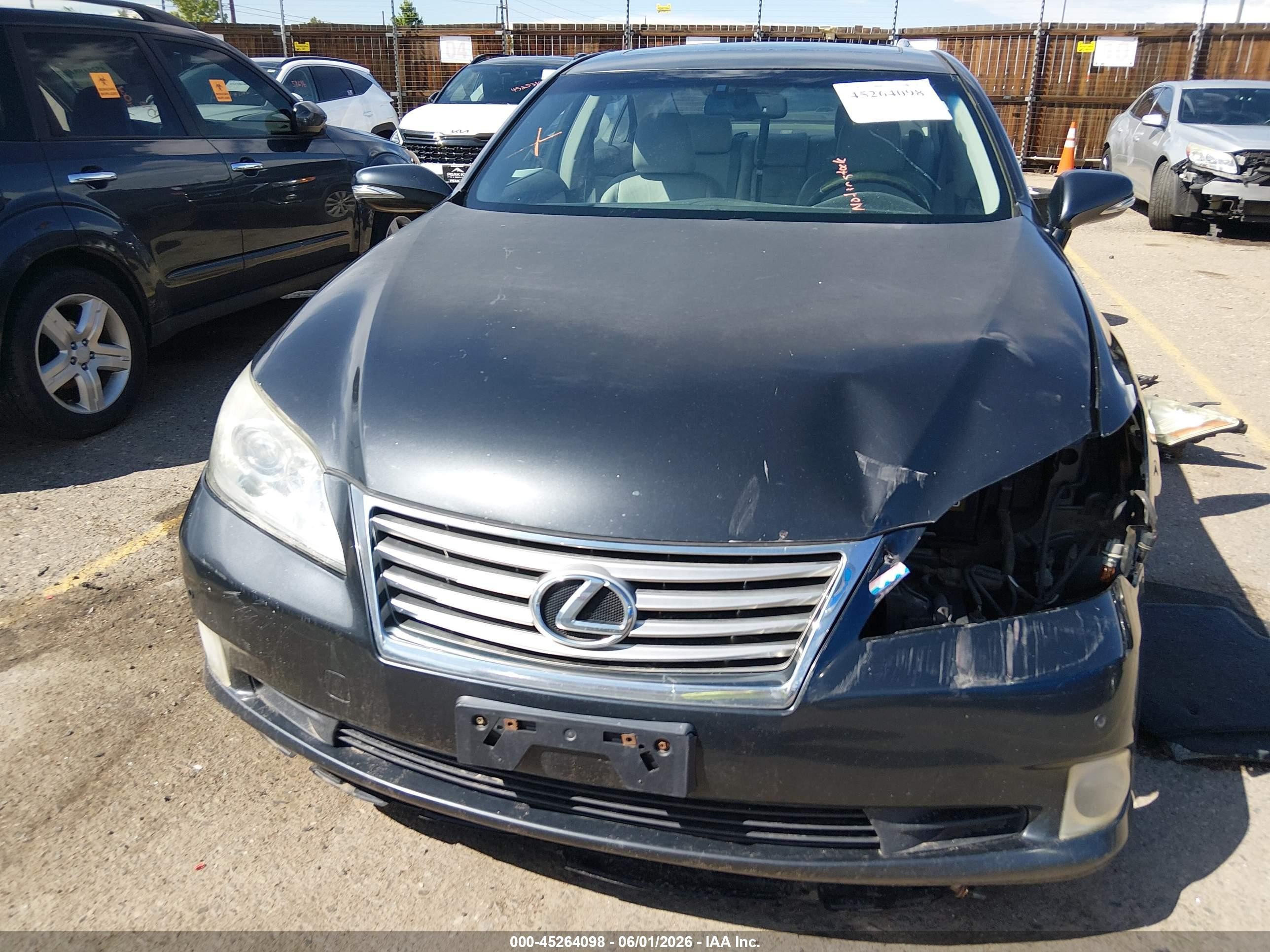 2010 Lexus Es 350   Black vin: JTHBK1EG8A2344355