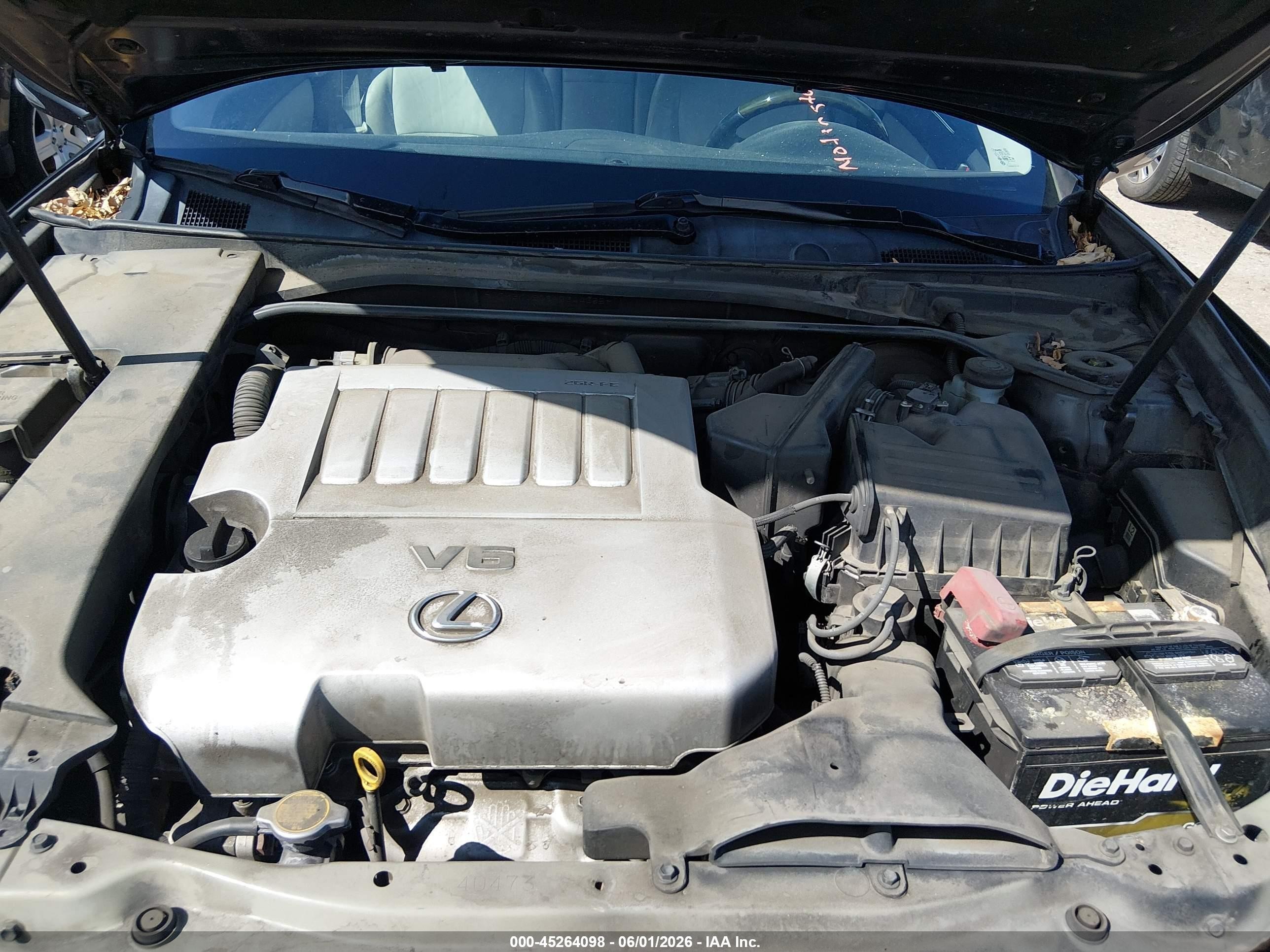 2010 Lexus Es 350   Black vin: JTHBK1EG8A2344355