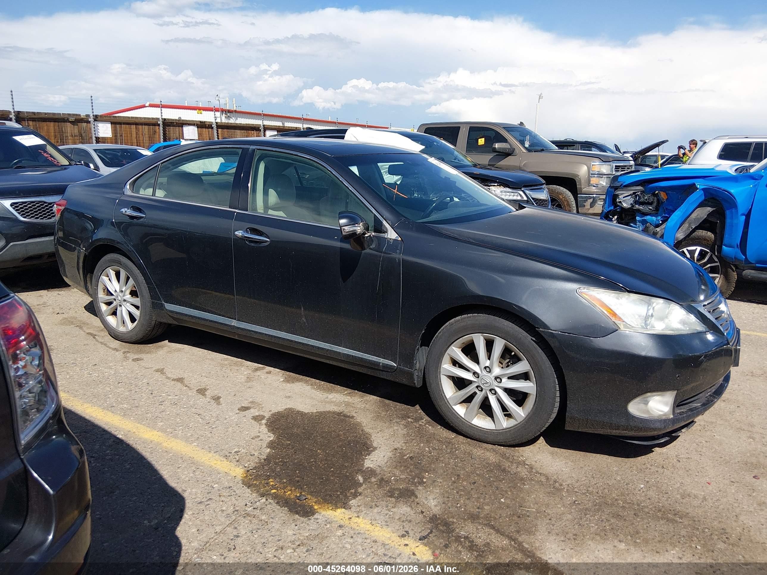 2010 Lexus Es 350   Black vin: JTHBK1EG8A2344355