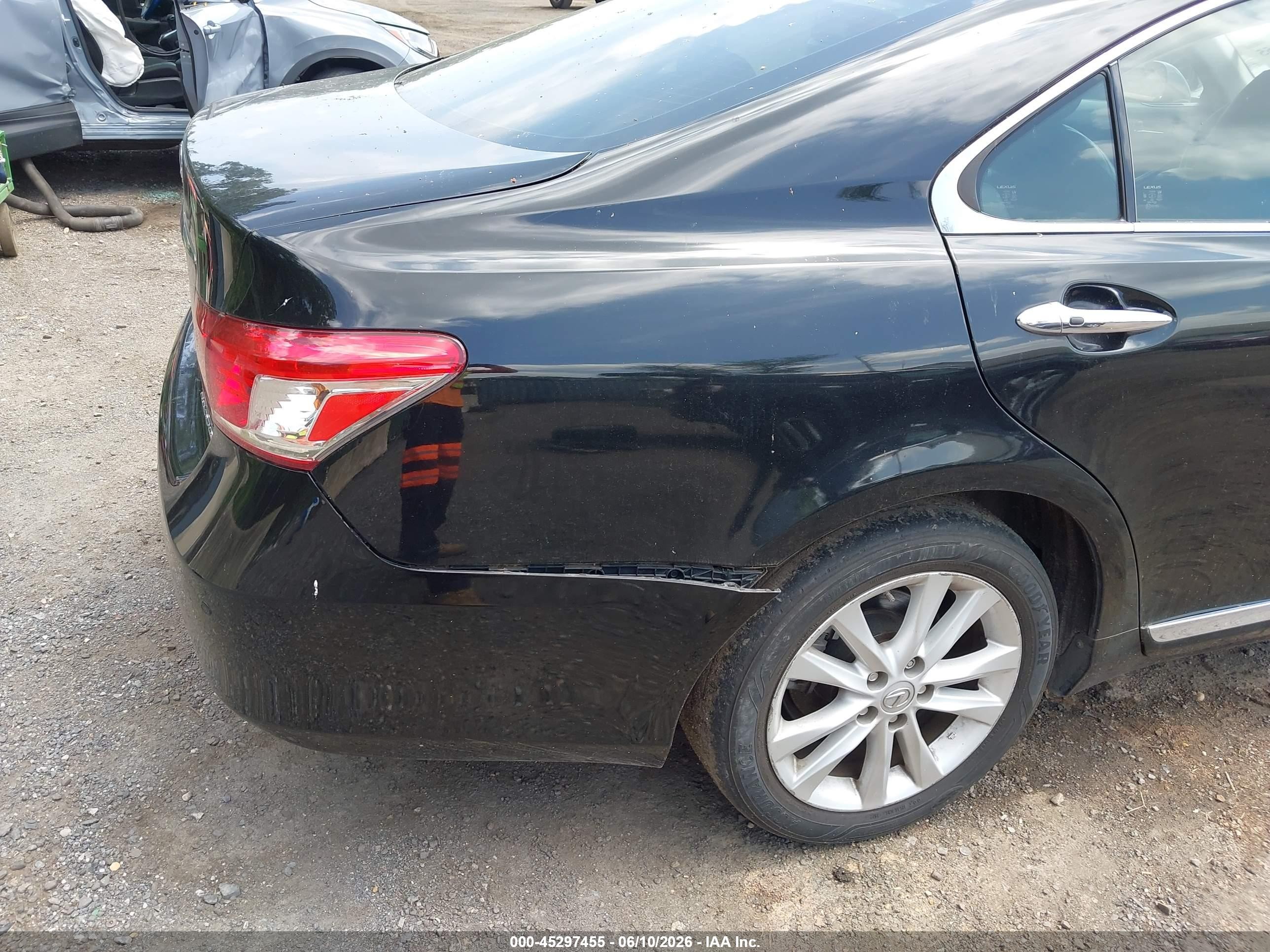 2010 Lexus Es 350 Черный vin: JTHBK1EG8A2357056