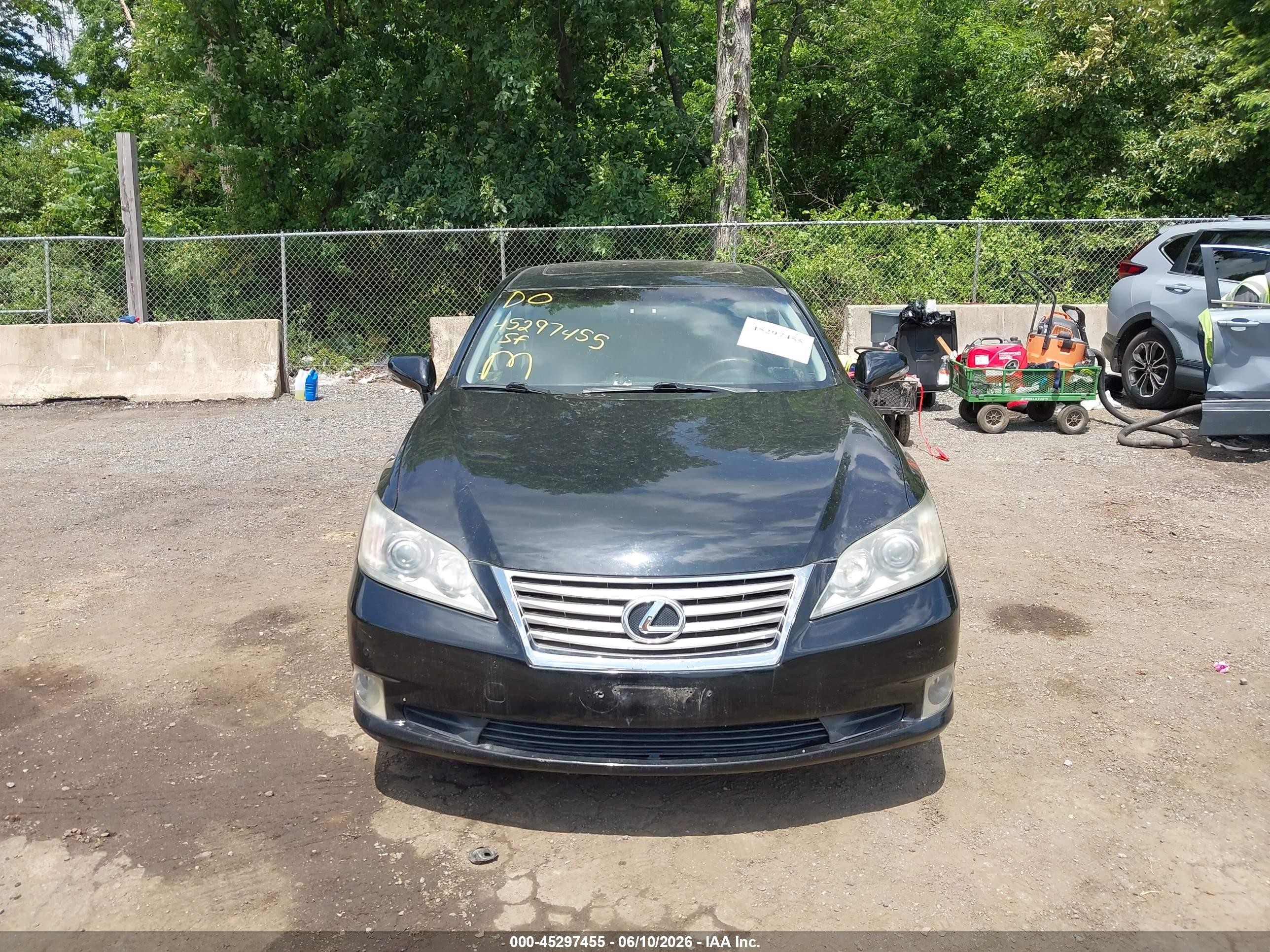 2010 Lexus Es 350 Черный vin: JTHBK1EG8A2357056