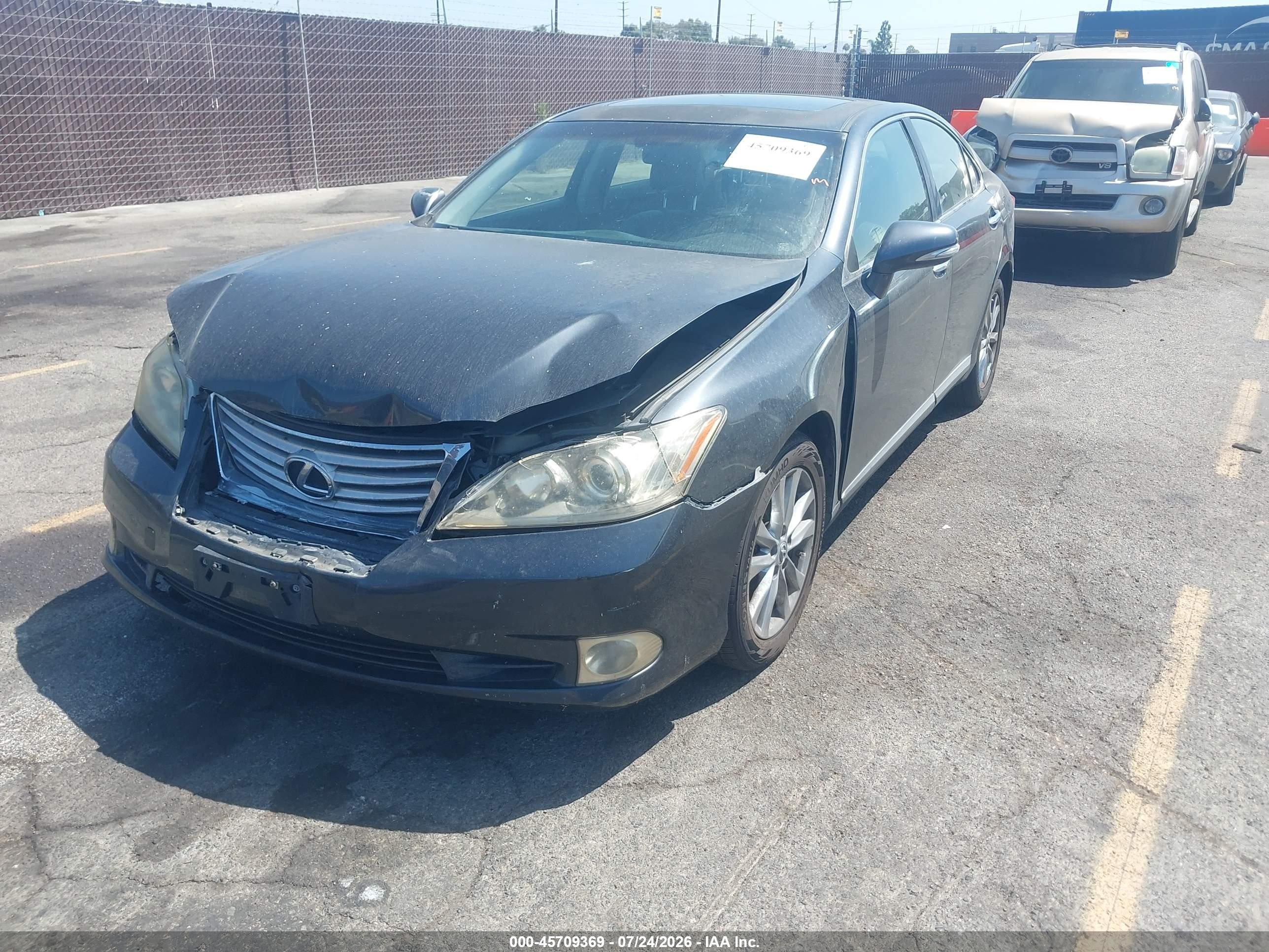 2010 Lexus Es 350   Gray vin: JTHBK1EG8A2358613