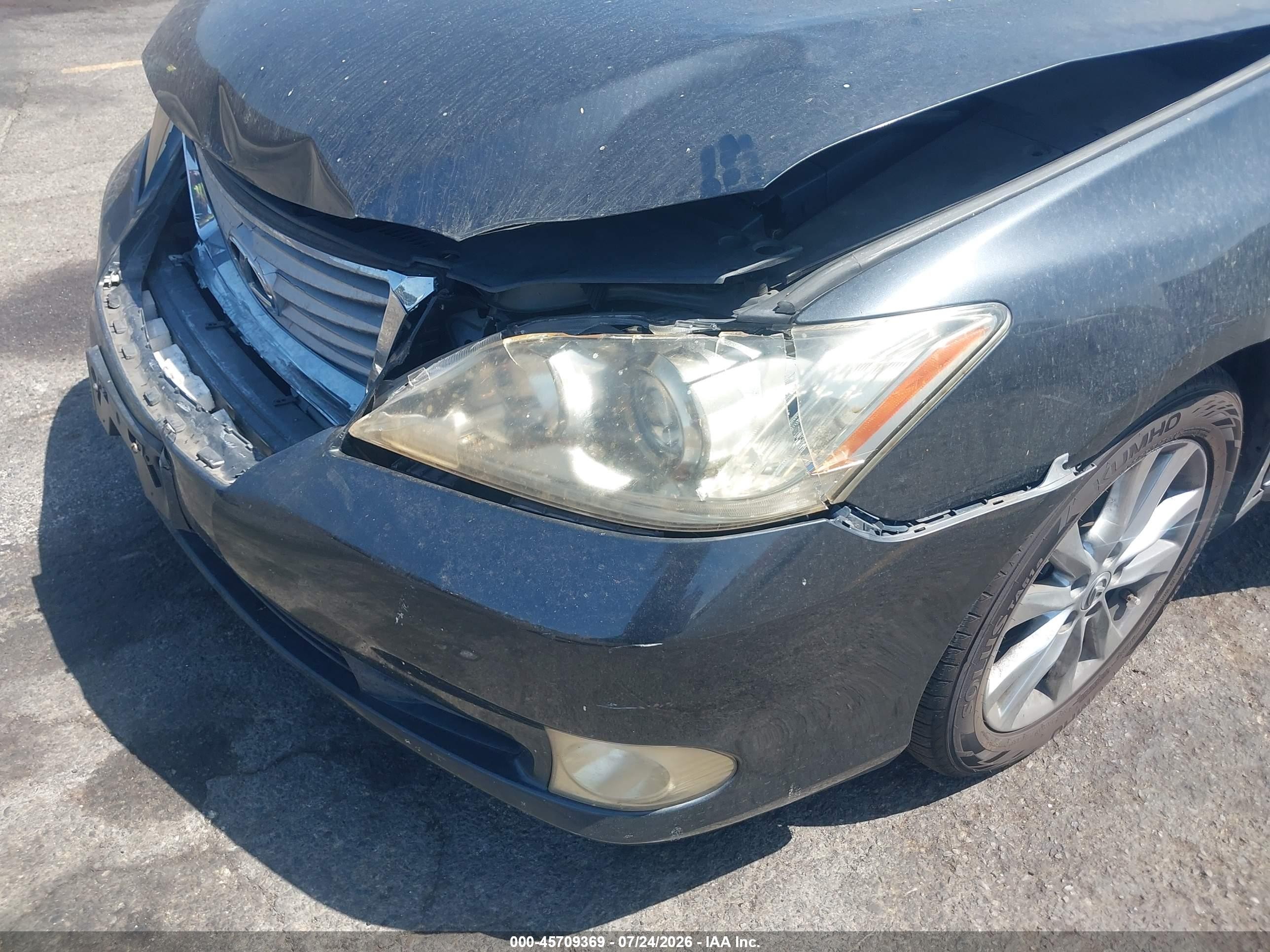 2010 Lexus Es 350   Gray vin: JTHBK1EG8A2358613