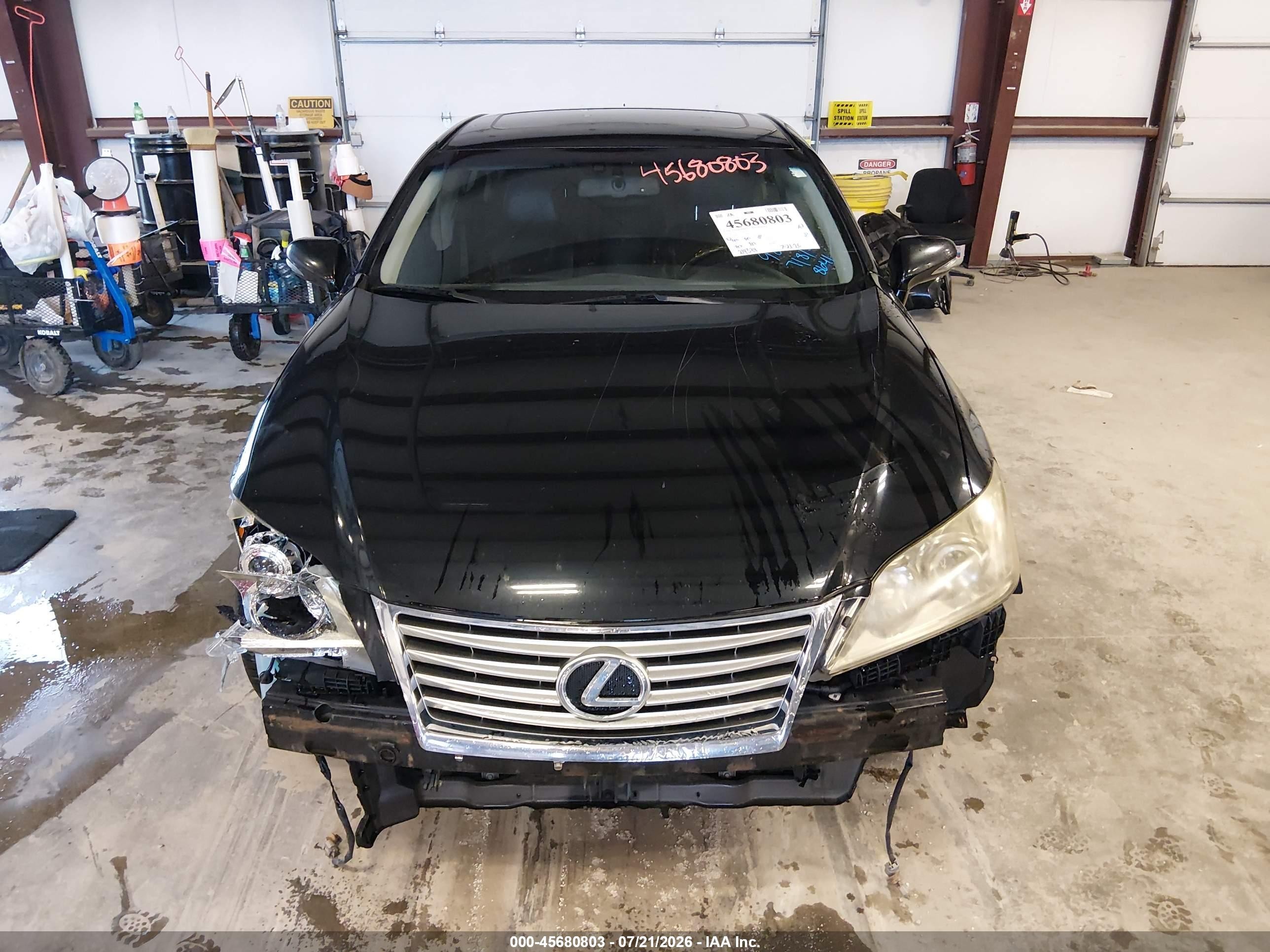 2010 Lexus Es 350   Black vin: JTHBK1EG8A2368641